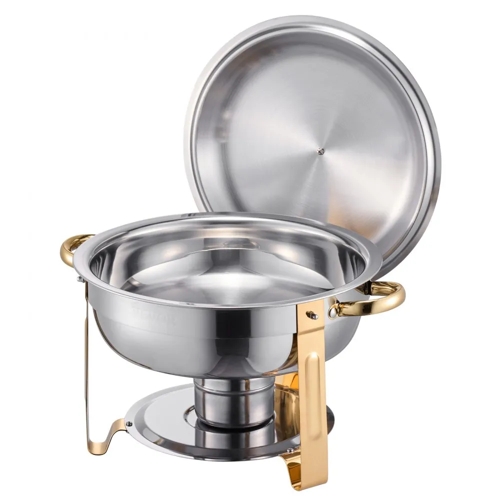 03515 Round Stainless Steel Chafing Dish Buffet Se detail photo 12