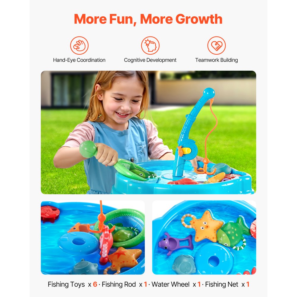 Dergo Big Water Table Basin Animal Water Park Toy 56 Pieces detail photo 3
