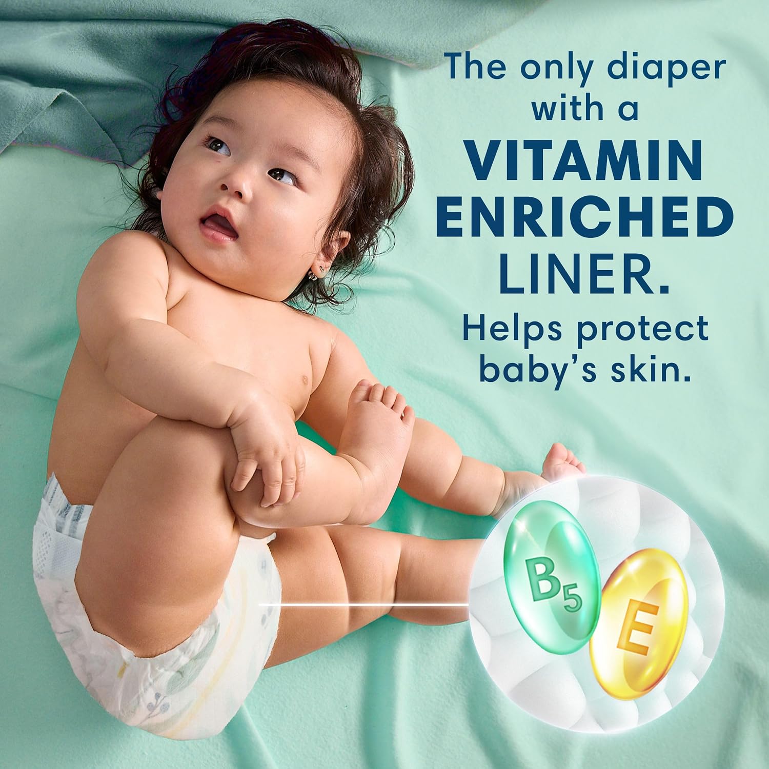 03220 Pampers Pure Protection Baby Diapers Size 5 detail photo 3