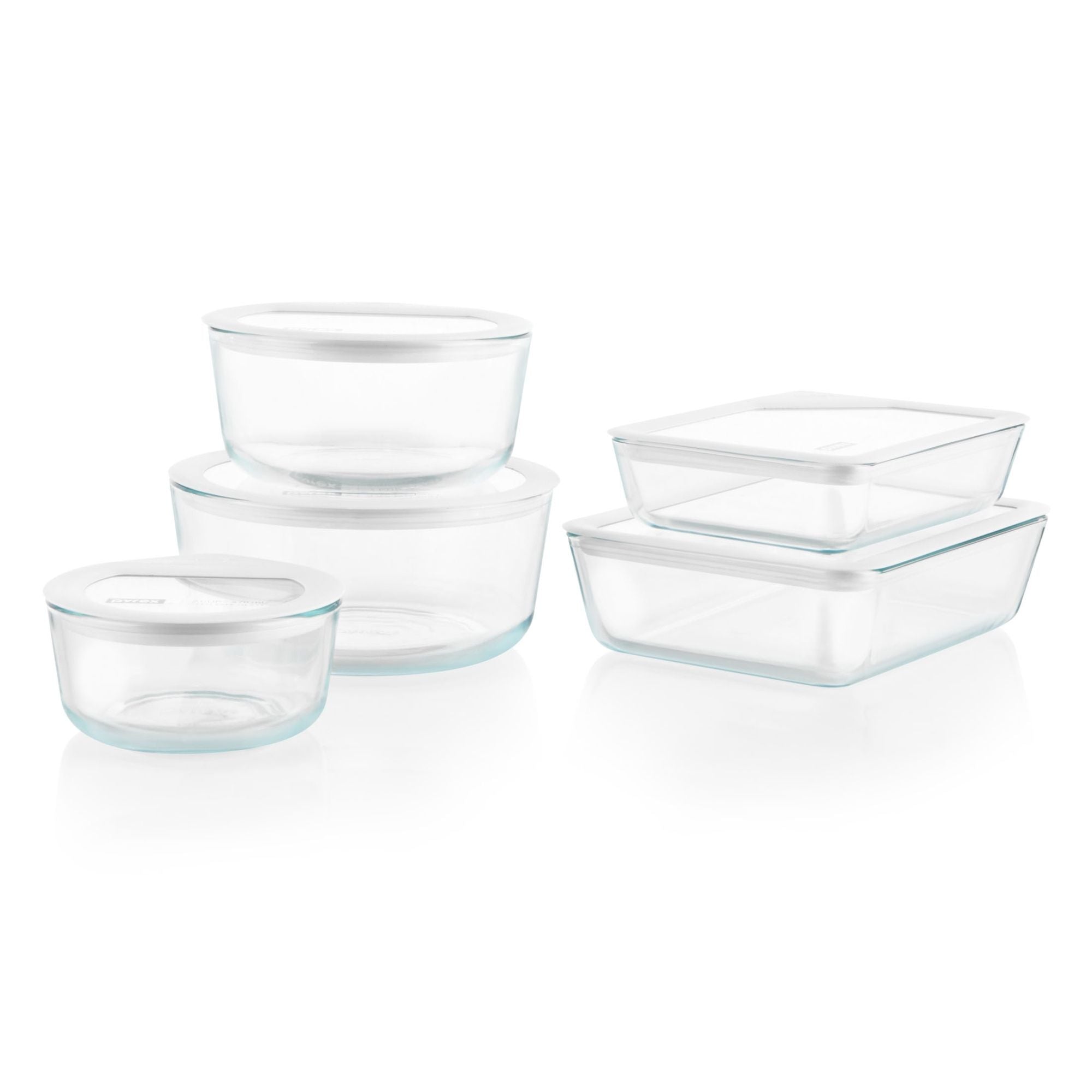 03440 Pyrex Ultimate Glass Storage Set with Red Li, stock photo — view 1