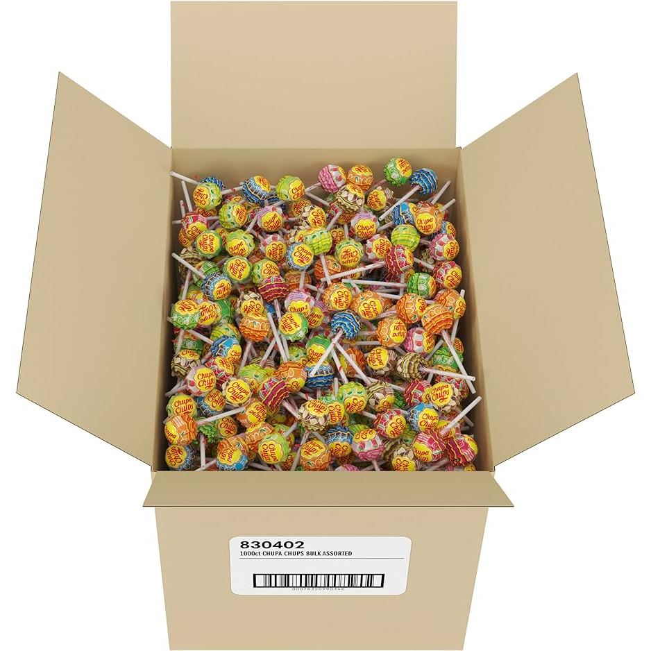 03407 Chupa Chups Assorted Lollipops Bulk Box Conf, stock photo — view 1
