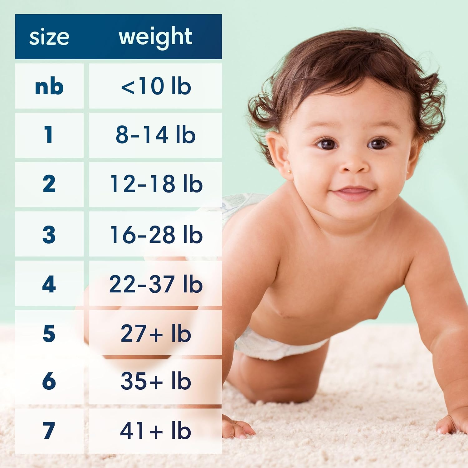 03220 Pampers Pure Protection Baby Diapers Size 5 detail photo 12