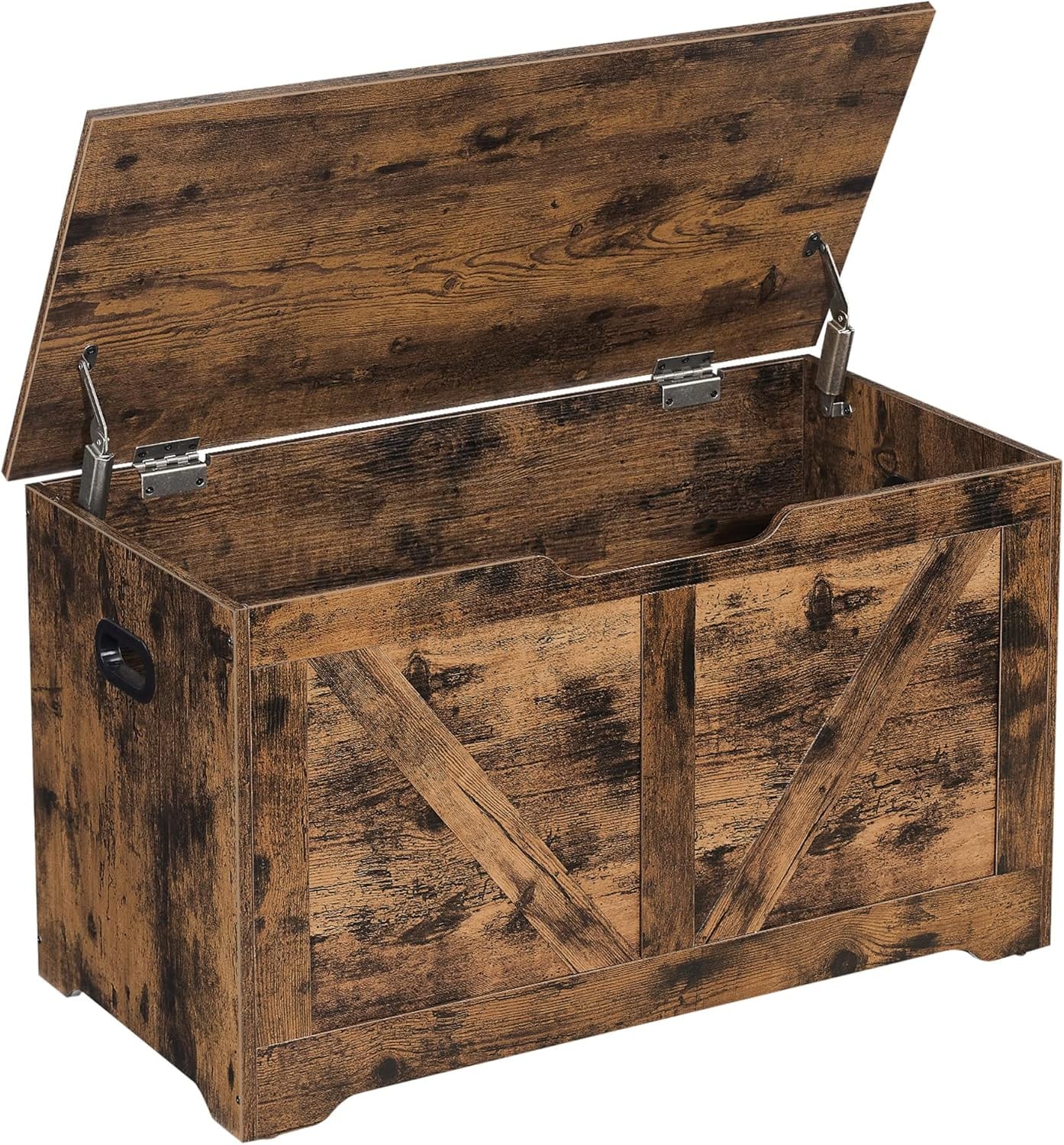 02916 Rustic Brown Storage Box SKU SG-5LWD-RUST Fu detail photo 2