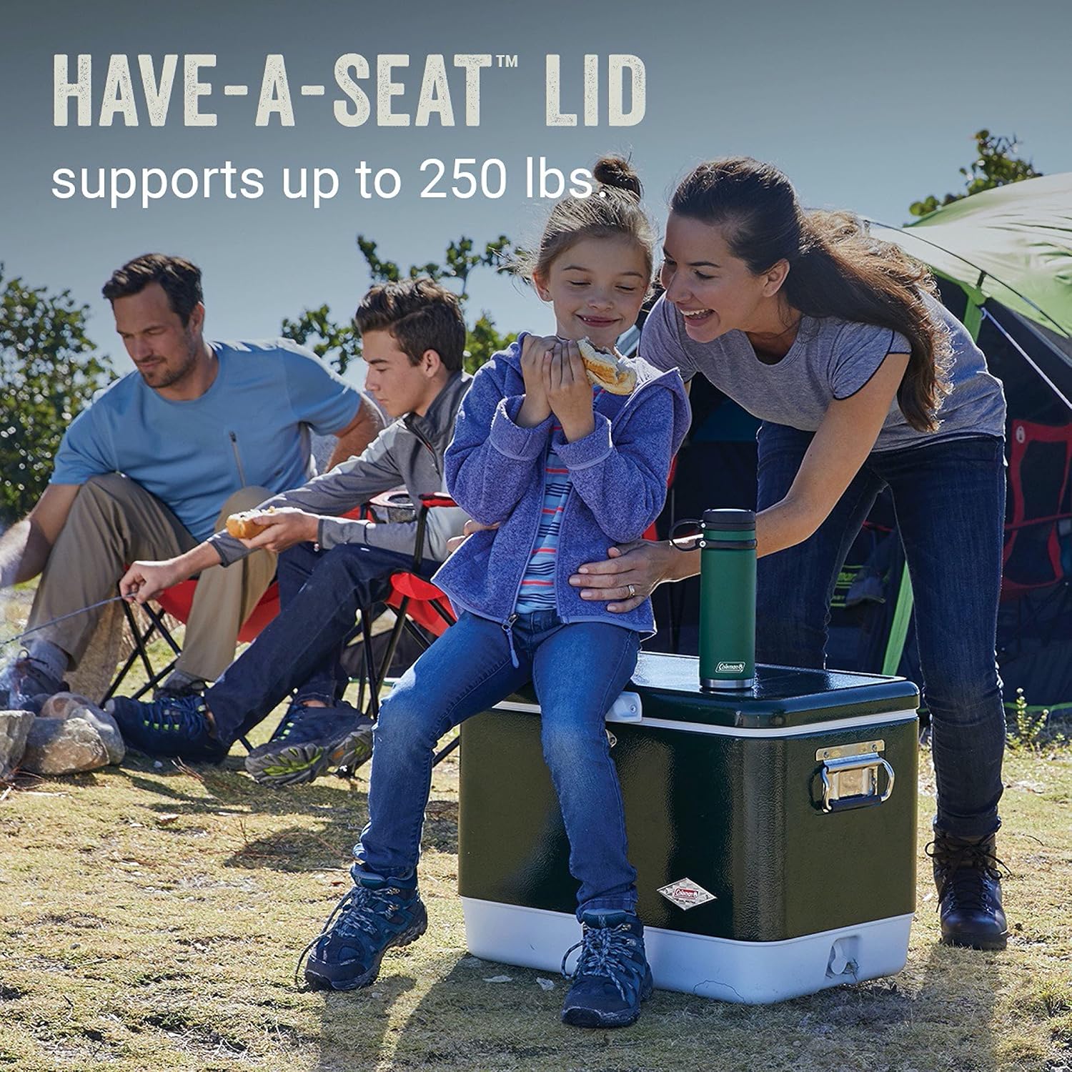 03275 Coleman 54 Qt Steel Cooler Matte Green Outdo detail photo 5