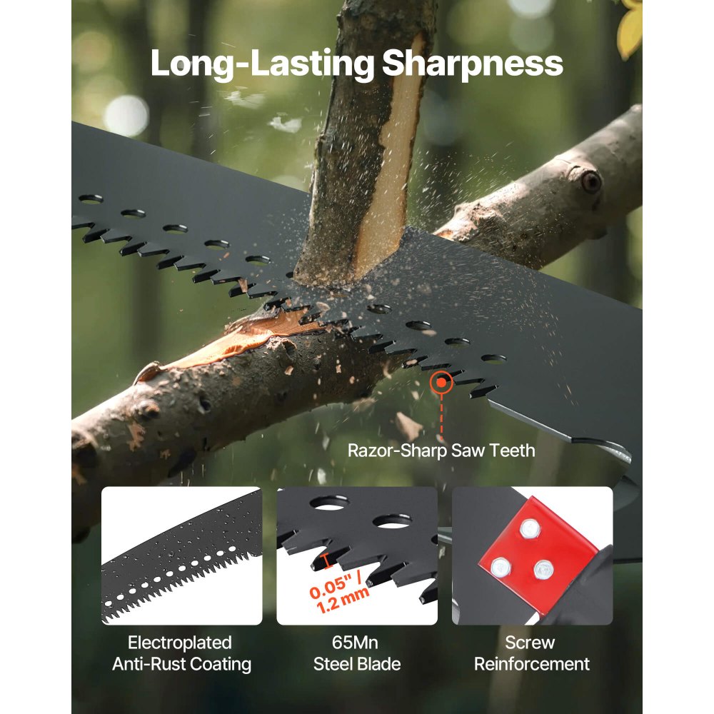 02631 VEVOR Extension Pole Saw / Tree Pruner Set w detail photo 4