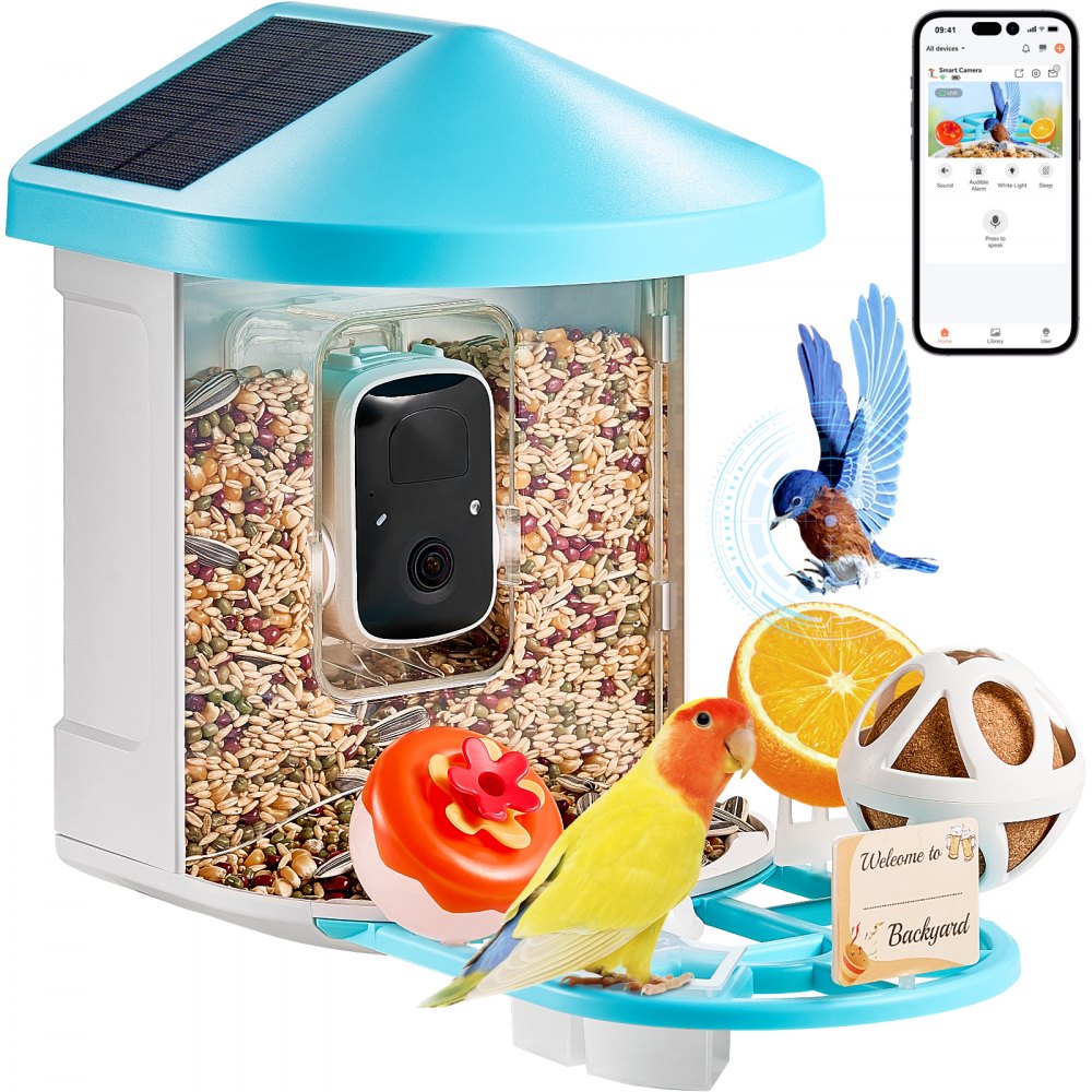 02854 Vitalco Smart Bird Feeder with Camera and So, stock photo — view 1