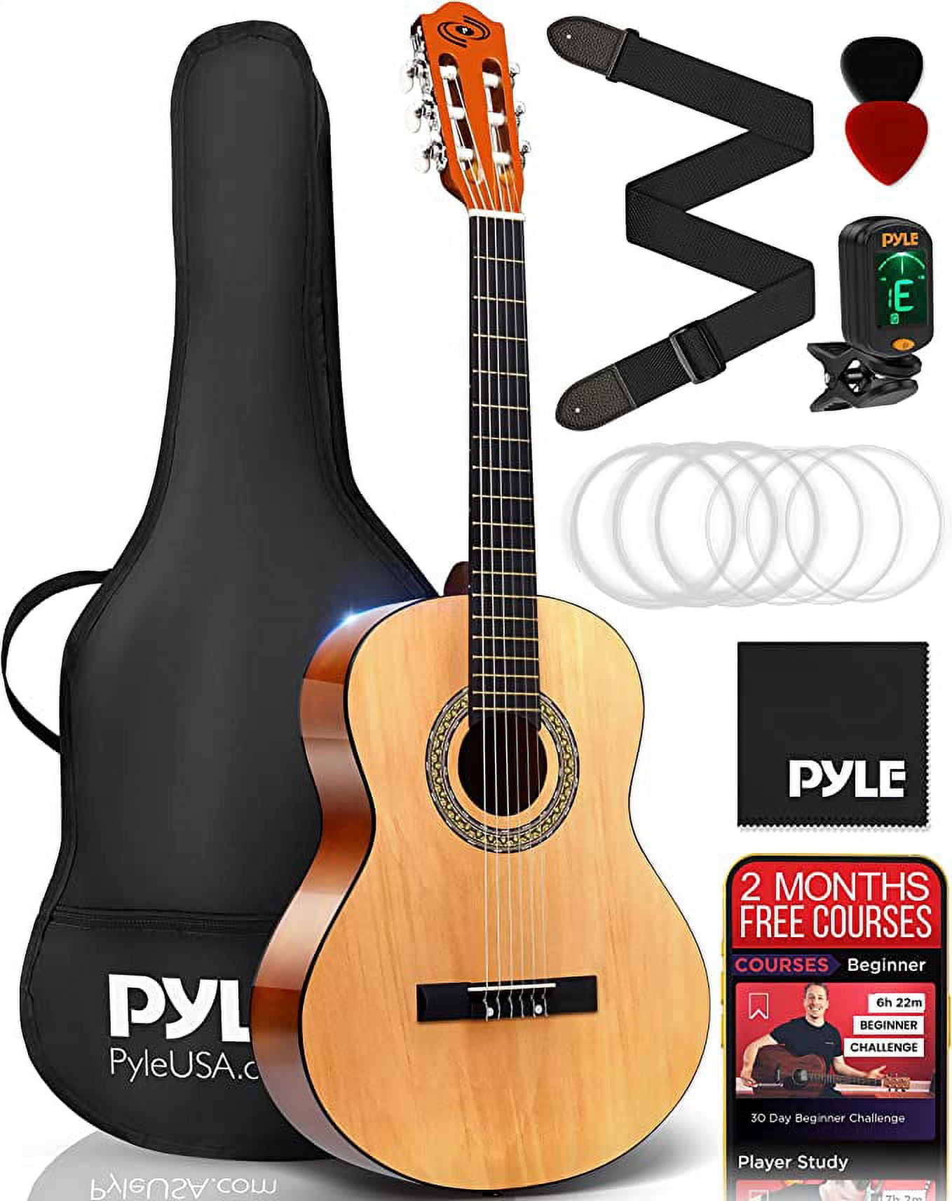 03289 Pyle 34 Inch Nylon String Classical Guitar K detail photo 2