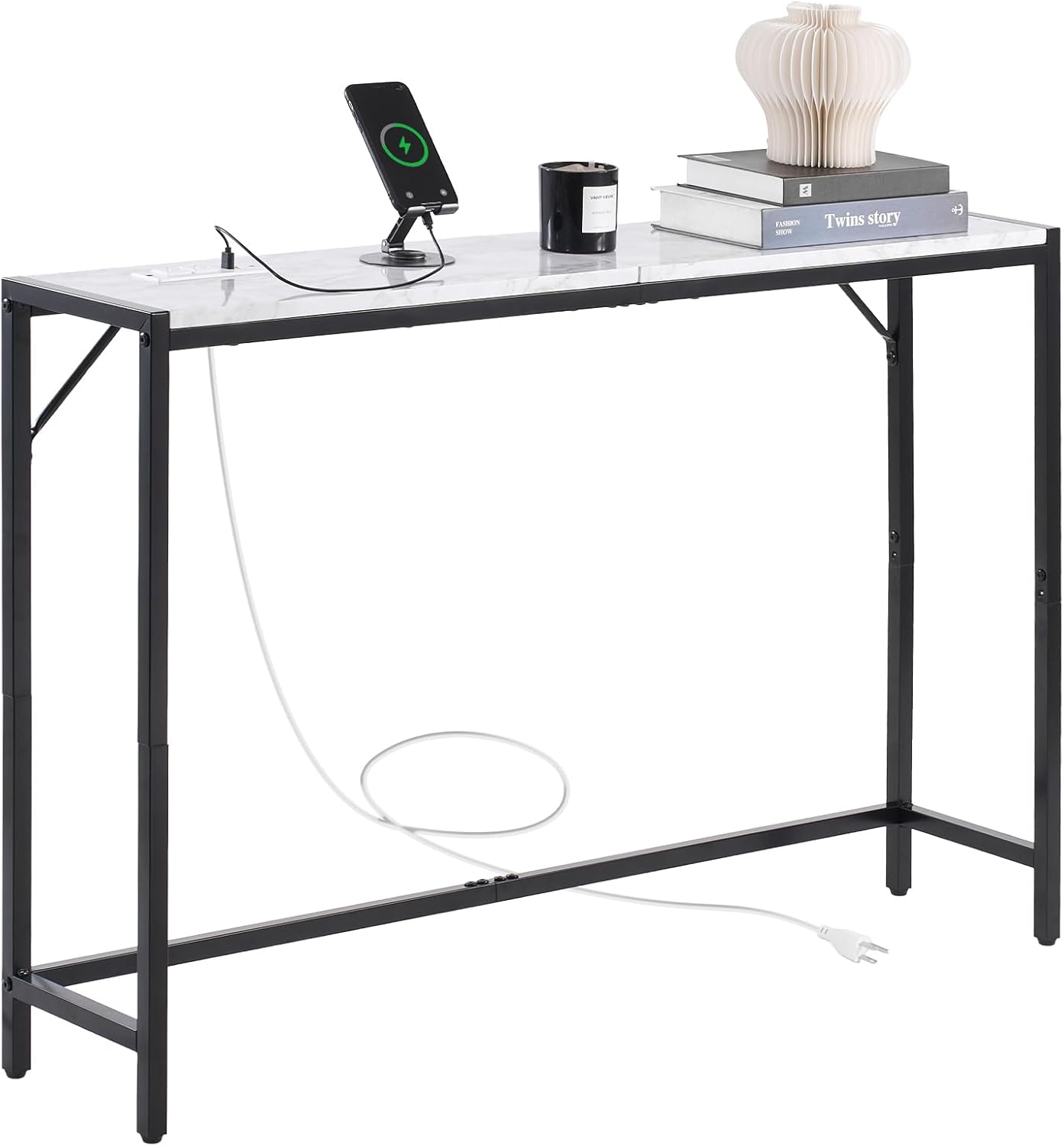 02579 VEVOR Metal Console Table YJX-XGZ-006 Unopen, stock photo — view 1