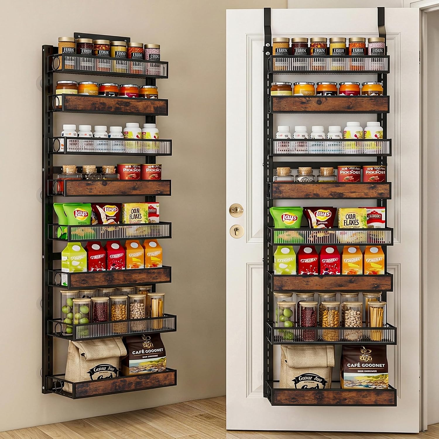 02886 Clothink 8 Tier Over The Door Pantry Organiz, stock photo — view 1