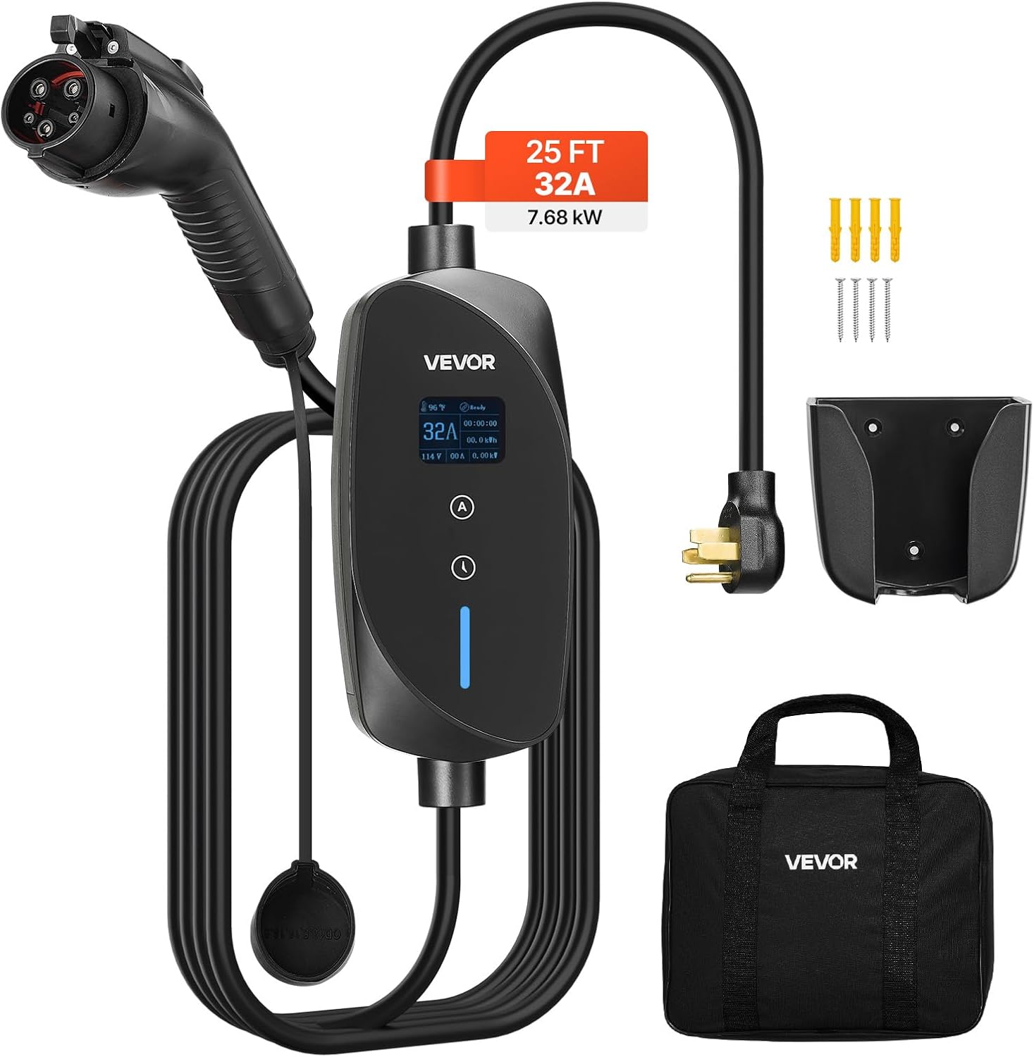 02921 VEVOR Level 1/2 Portable Electric Vehicle Ch, stock photo — view 1
