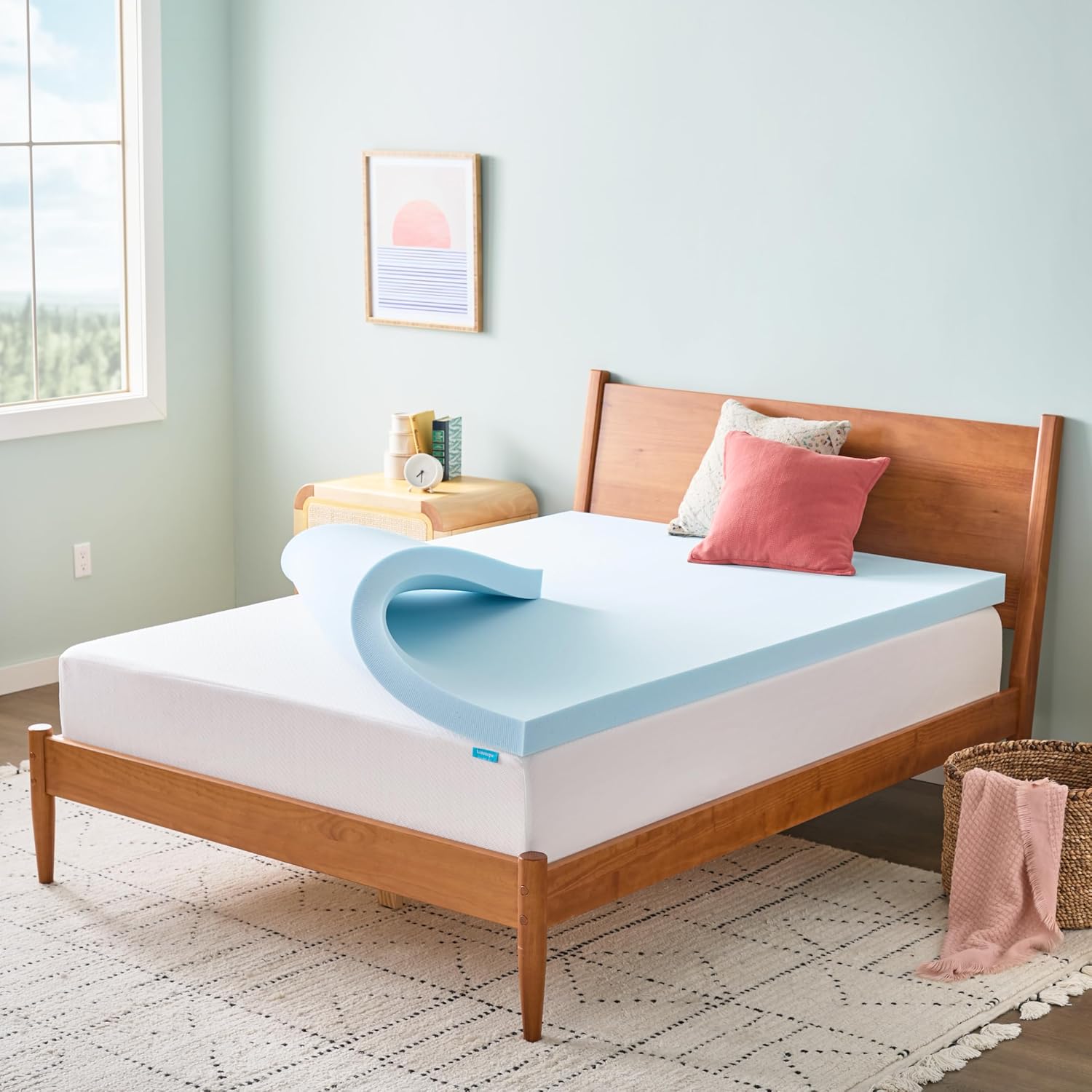 03219 Linenspa 3 Inch Gel Infused Memory Foam Matt, stock photo — view 1