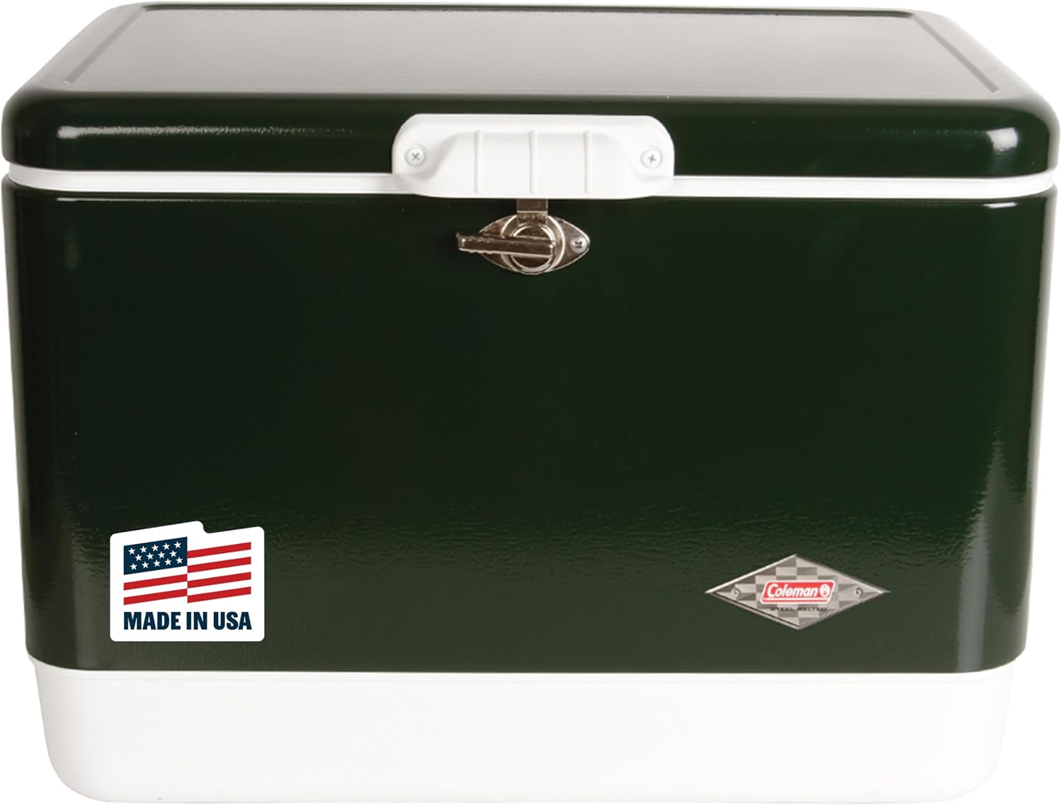 03275 Coleman 54 Qt Steel Cooler Matte Green Outdo, stock photo — view 1