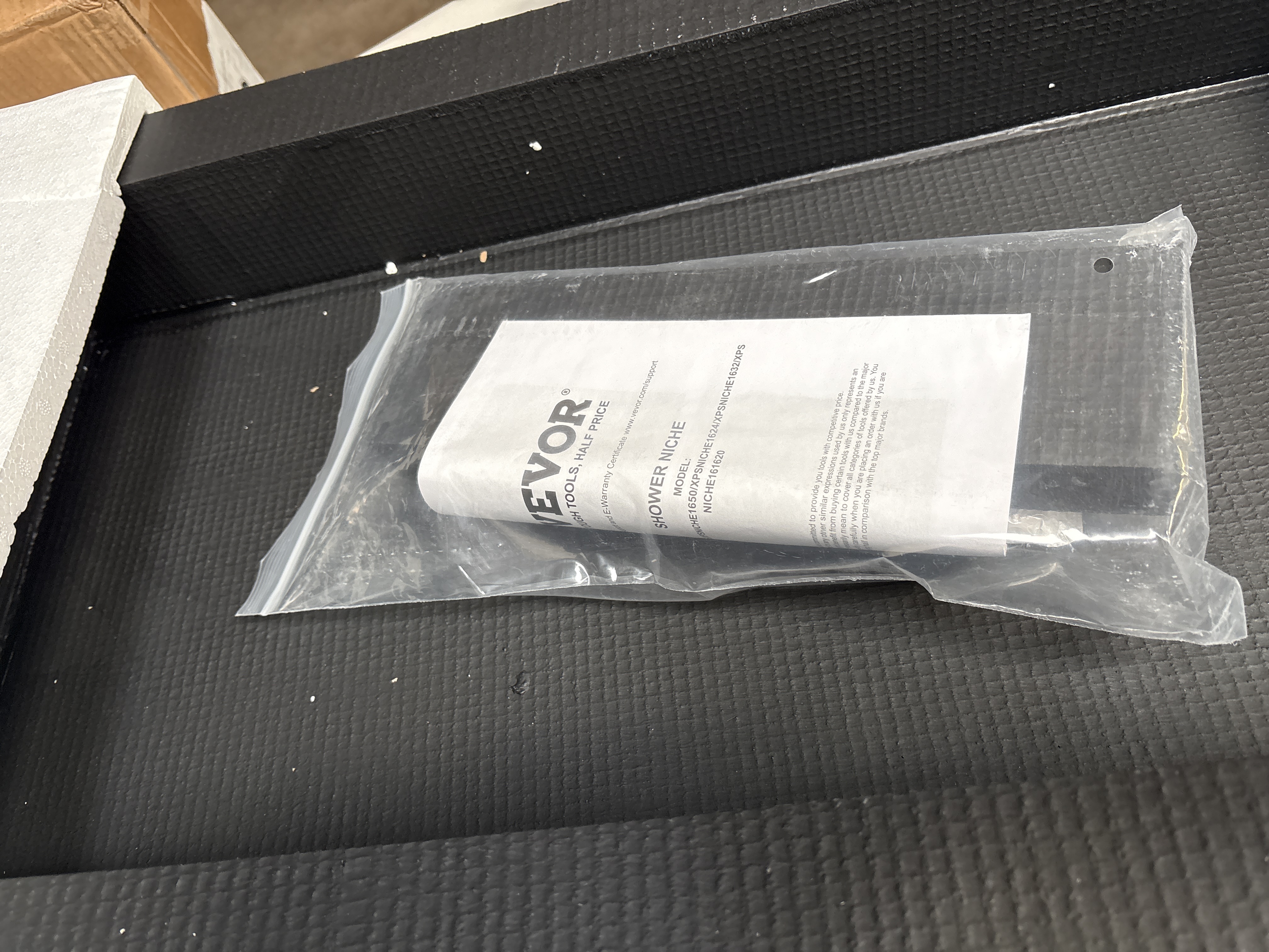 VEVOR 16 Inch by 50 Inch Single Shelf Ready for Tile Shower Niche auction lot in Arlington TX