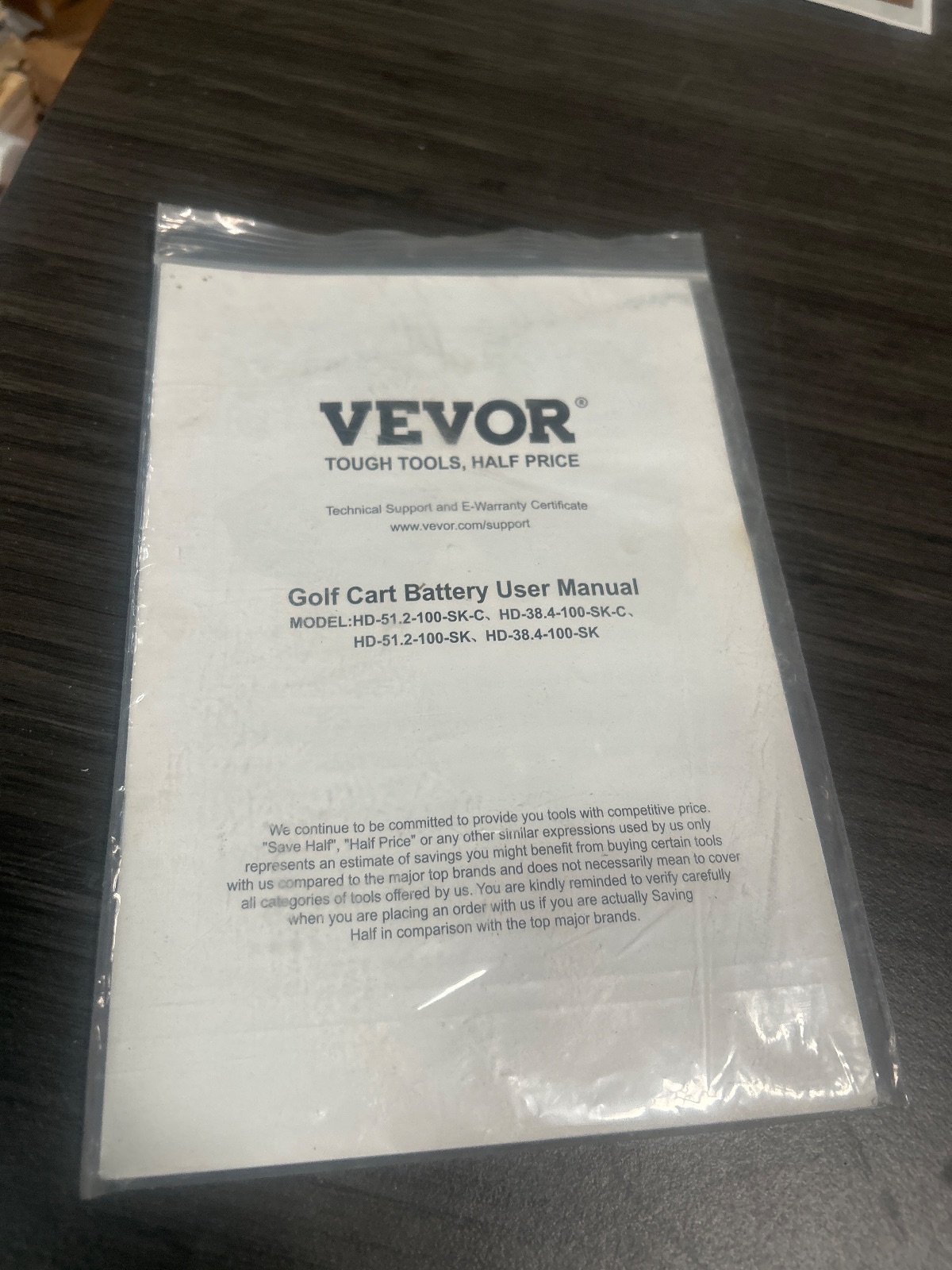 VEVOR 38.4V 105Ah LiFePO4 Golf Cart Battery with Charger, Model HD-38.4-100-SK-C detail photo 8