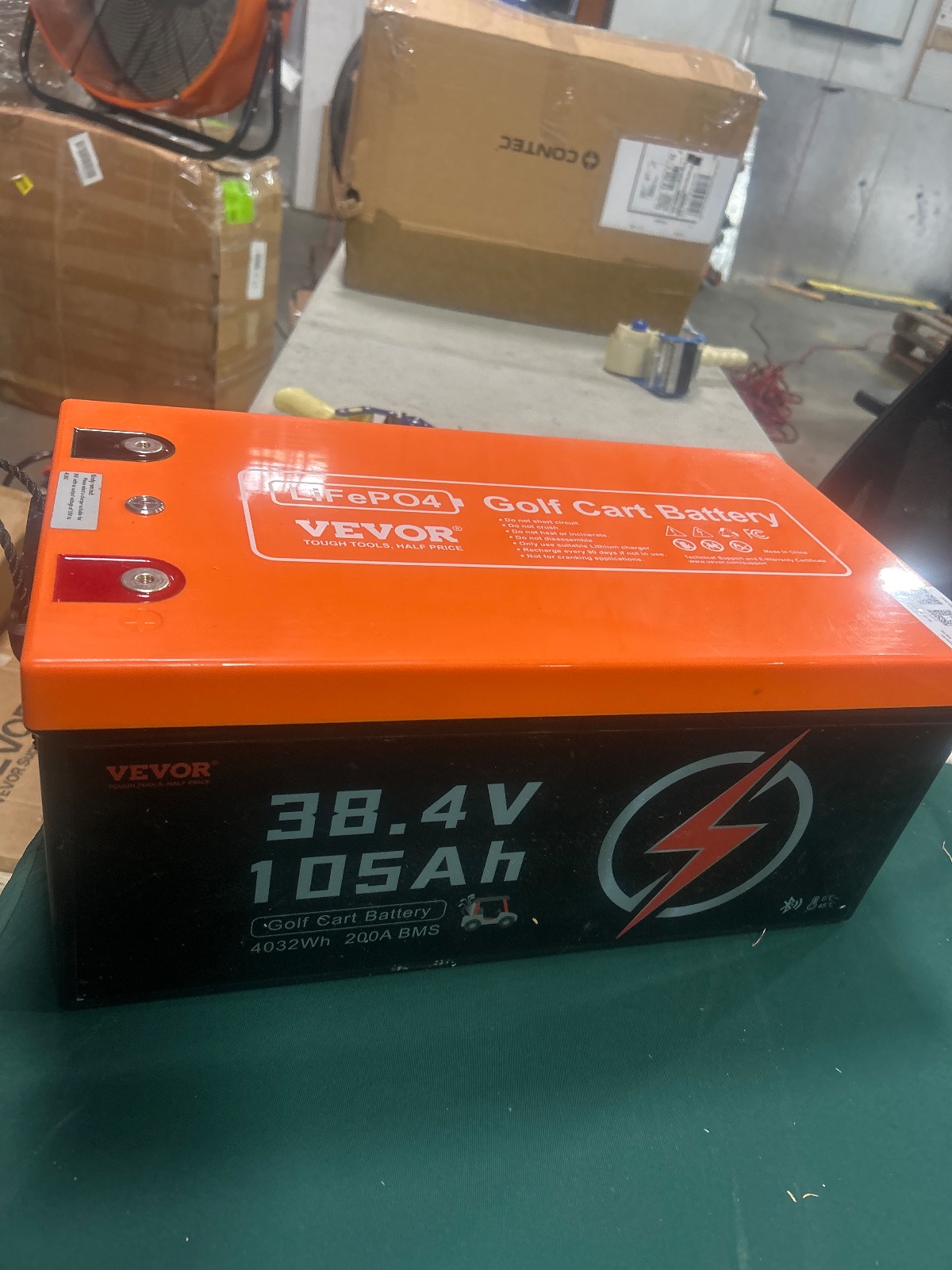 VEVOR 38.4V 105Ah LiFePO4 Golf Cart Battery with Charger, Model HD-38.4-100-SK-C detail photo 13