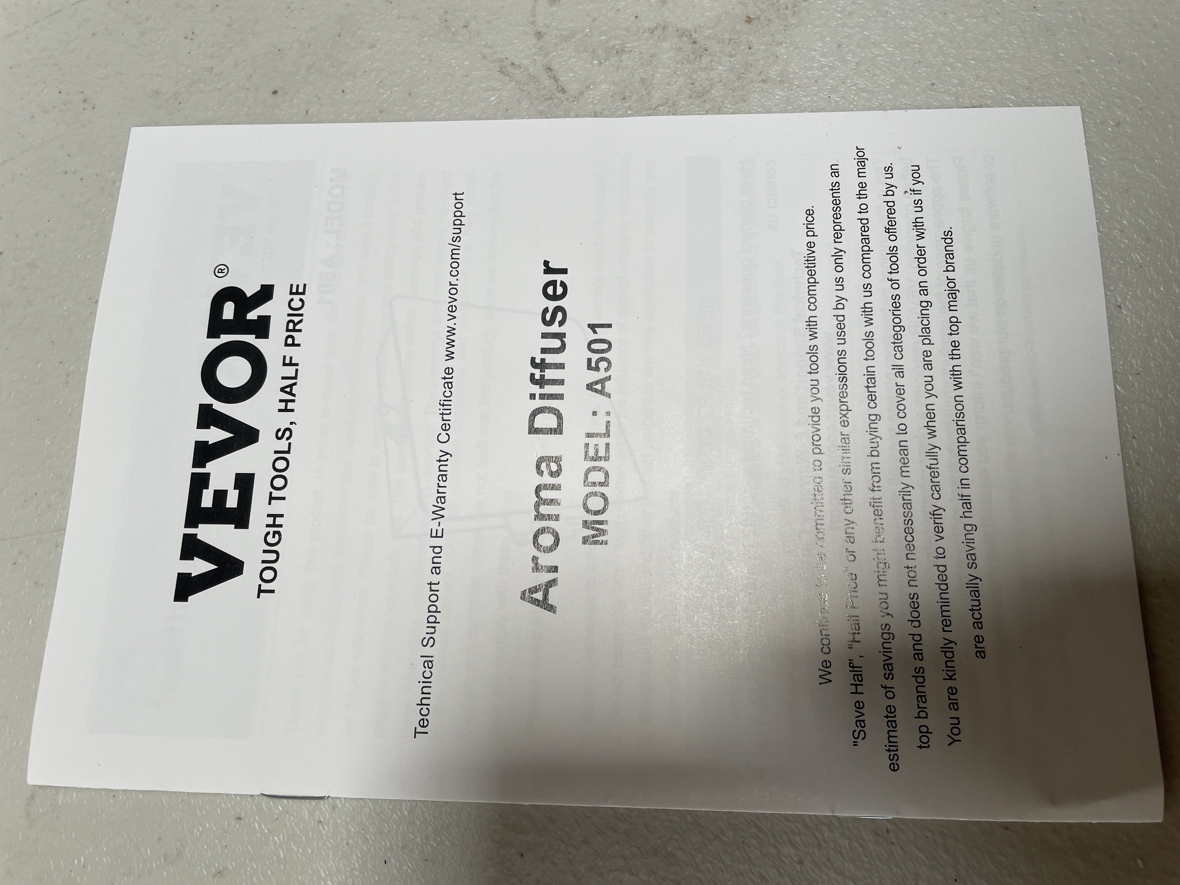 VEVOR 480ml Bluetooth Waterless Scent Air Machine Diffuser 2500 Sq Ft auction lot in Arlington TX
