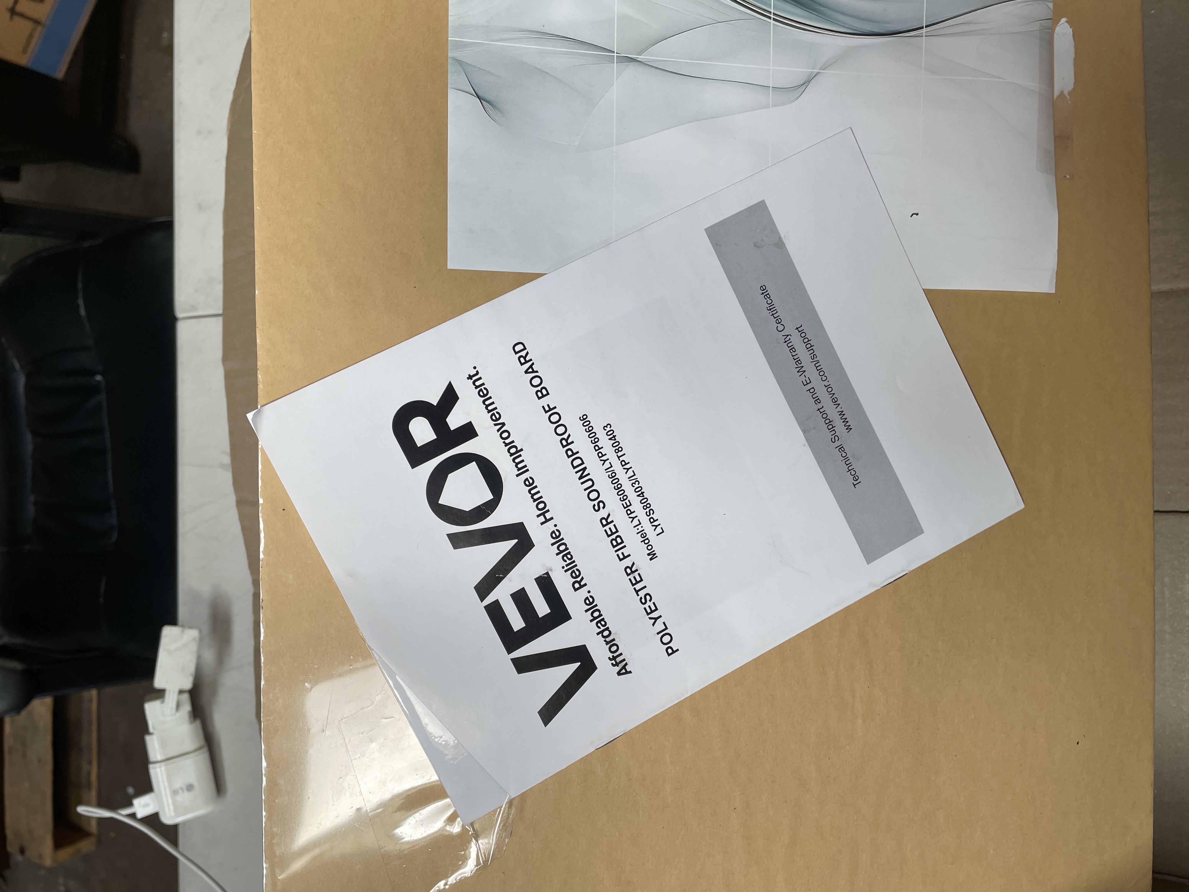VEVOR 8 Pack Art Acoustic Panels 47x24 Inch Self Adhesive Wall Tiles auction lot in Arlington TX