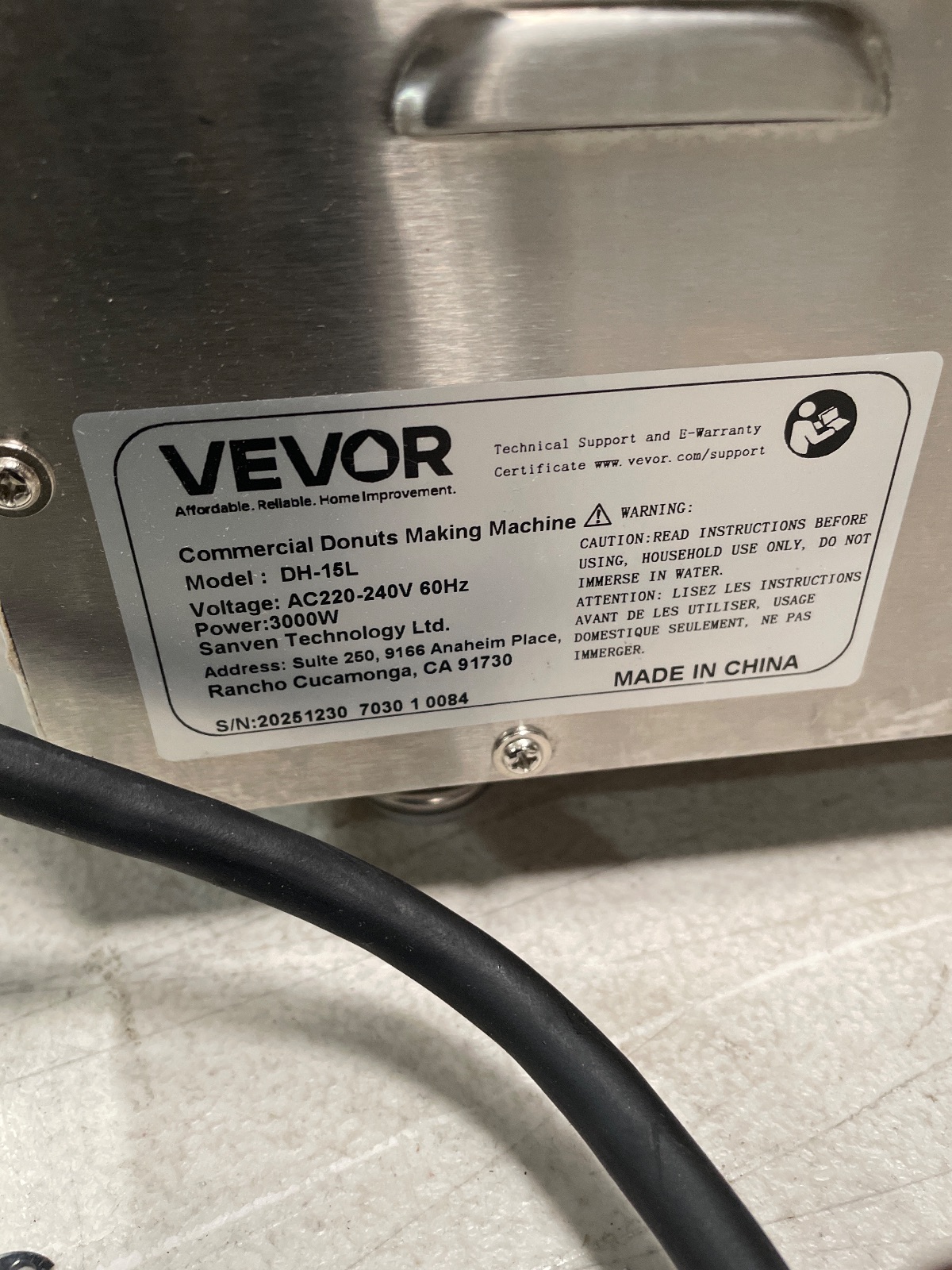 VEVOR Commercial Automatic Donut Maker Machine 110V Electric Mini Donut Maker detail photo 6