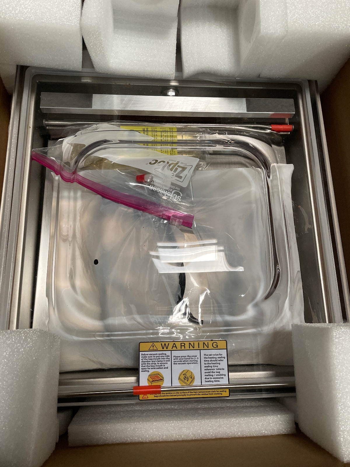 VEVOR DZ-260C-V1 Commercial Chamber Vacuum Sealer Packaging Wear detail photo 5