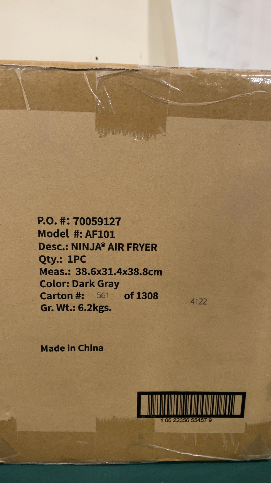 Ninja AF101 Air Fryer 4-Quart Dark Gray Countertop Kitchen Appliance detail photo 3