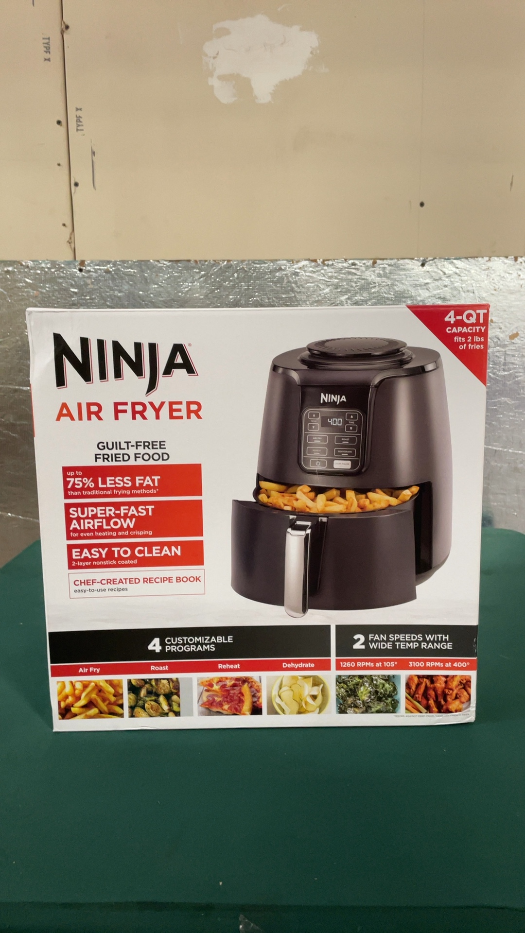 Ninja AF101 Air Fryer 4-Quart Dark Gray Countertop Kitchen Appliance detail photo 5