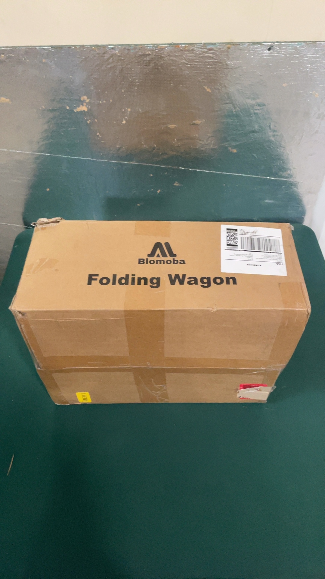 Blomoba Folding Wagon Collapsible Utility Cart Black With Handle And Wheels detail photo 2