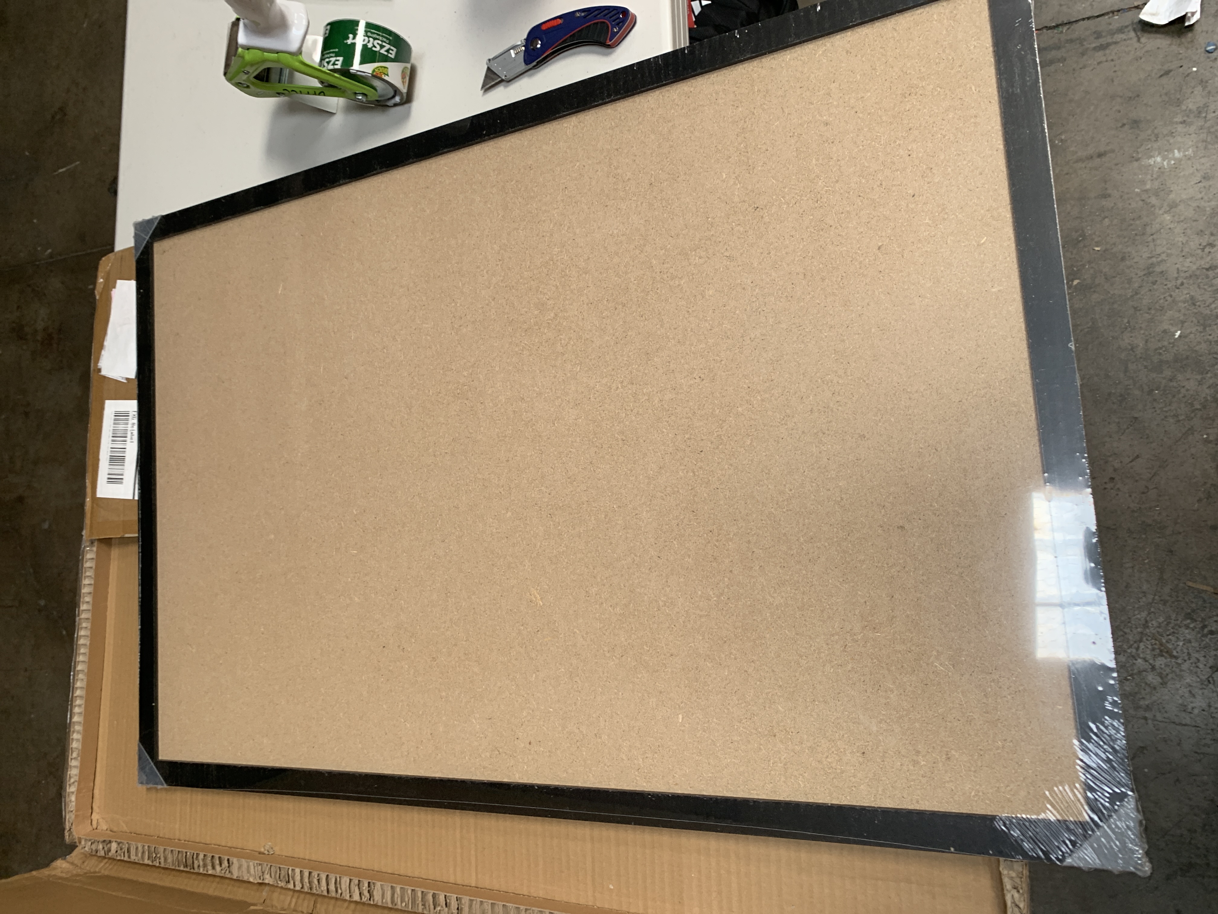 VEVOR 36x24 Inch Cork Bulletin Board with MDF Sticker Frame Vision Board — image 1