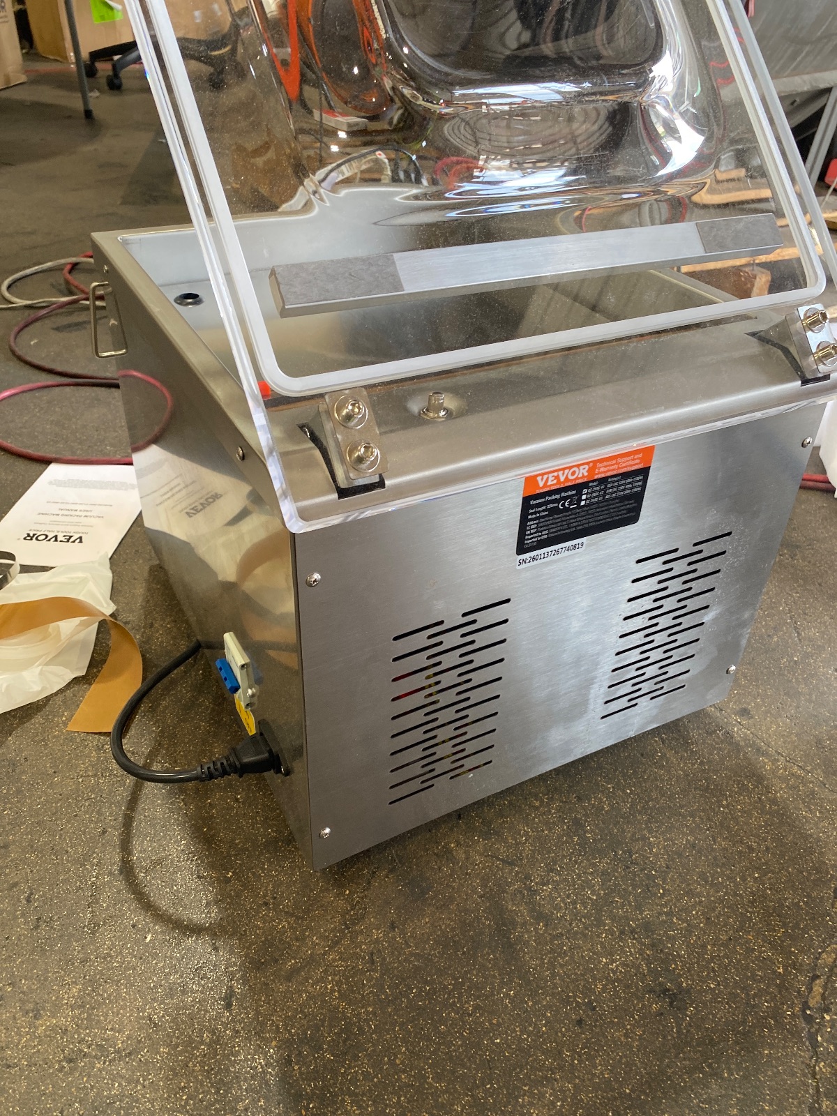 VEVOR DZ-260C-V1 Commercial Chamber Vacuum Sealer 320mm Seal Bar 120V detail photo 5