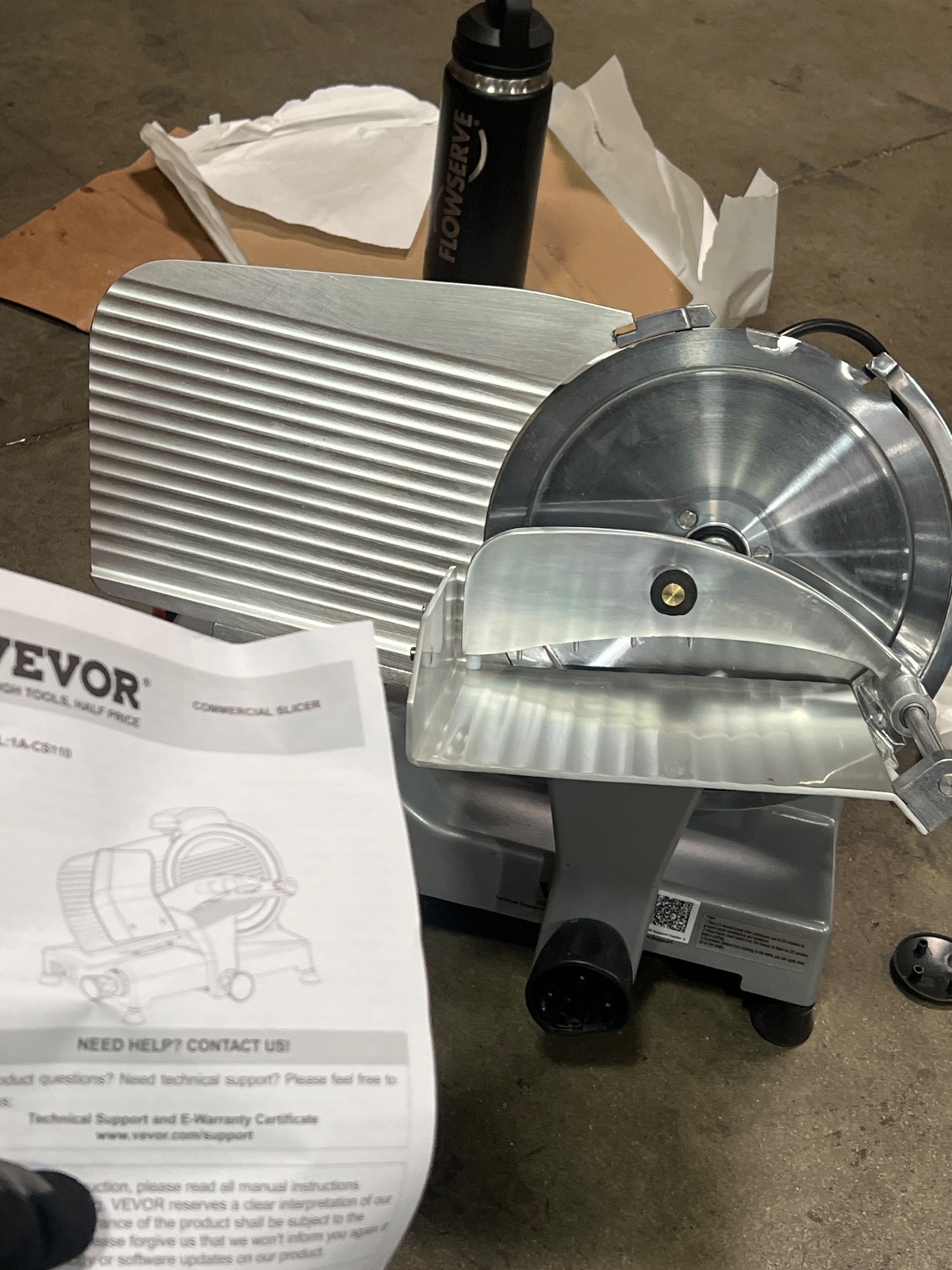 VEVOR Commercial Meat Slicer 10 Inch 1A-CS110 Parts Repair detail photo 5