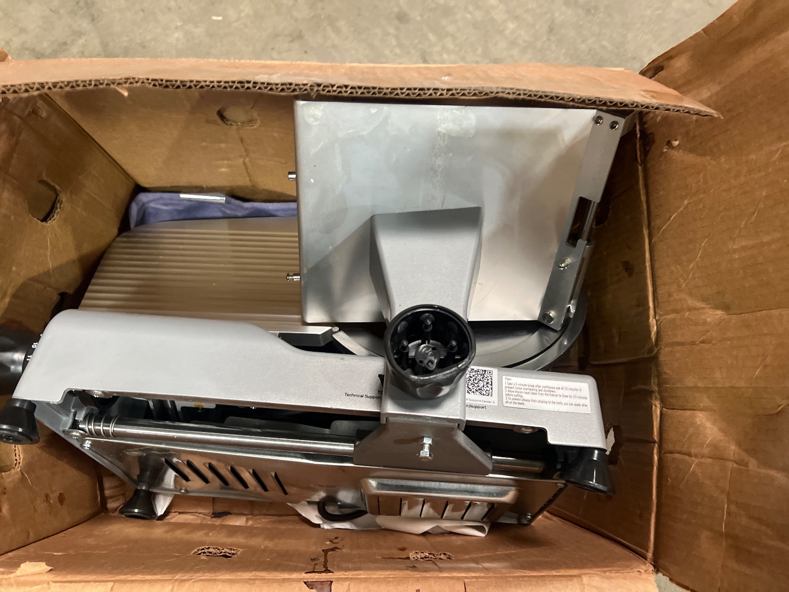 VEVOR Commercial Meat Slicer 10 Inch 1A-CS110 Parts Repair detail photo 13