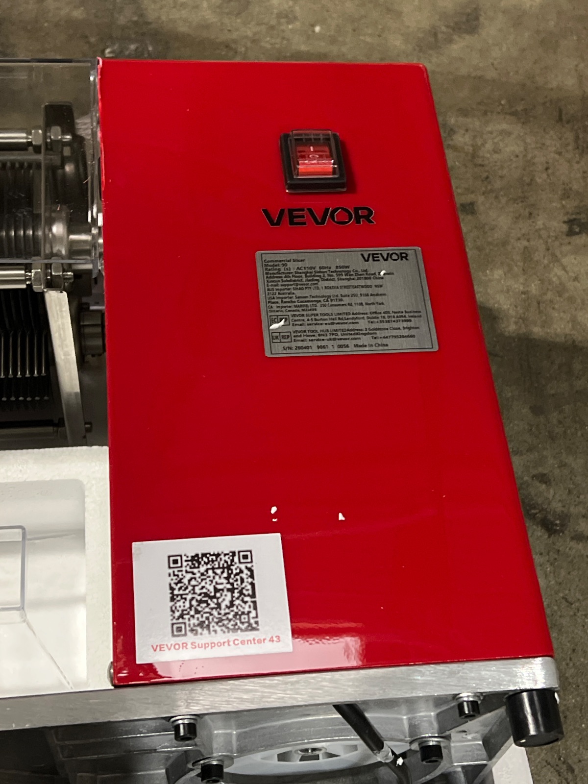 VEVOR Commercial Meat Cutter Machine 850W Electric Slicer Stainless Steel Blades detail photo 8