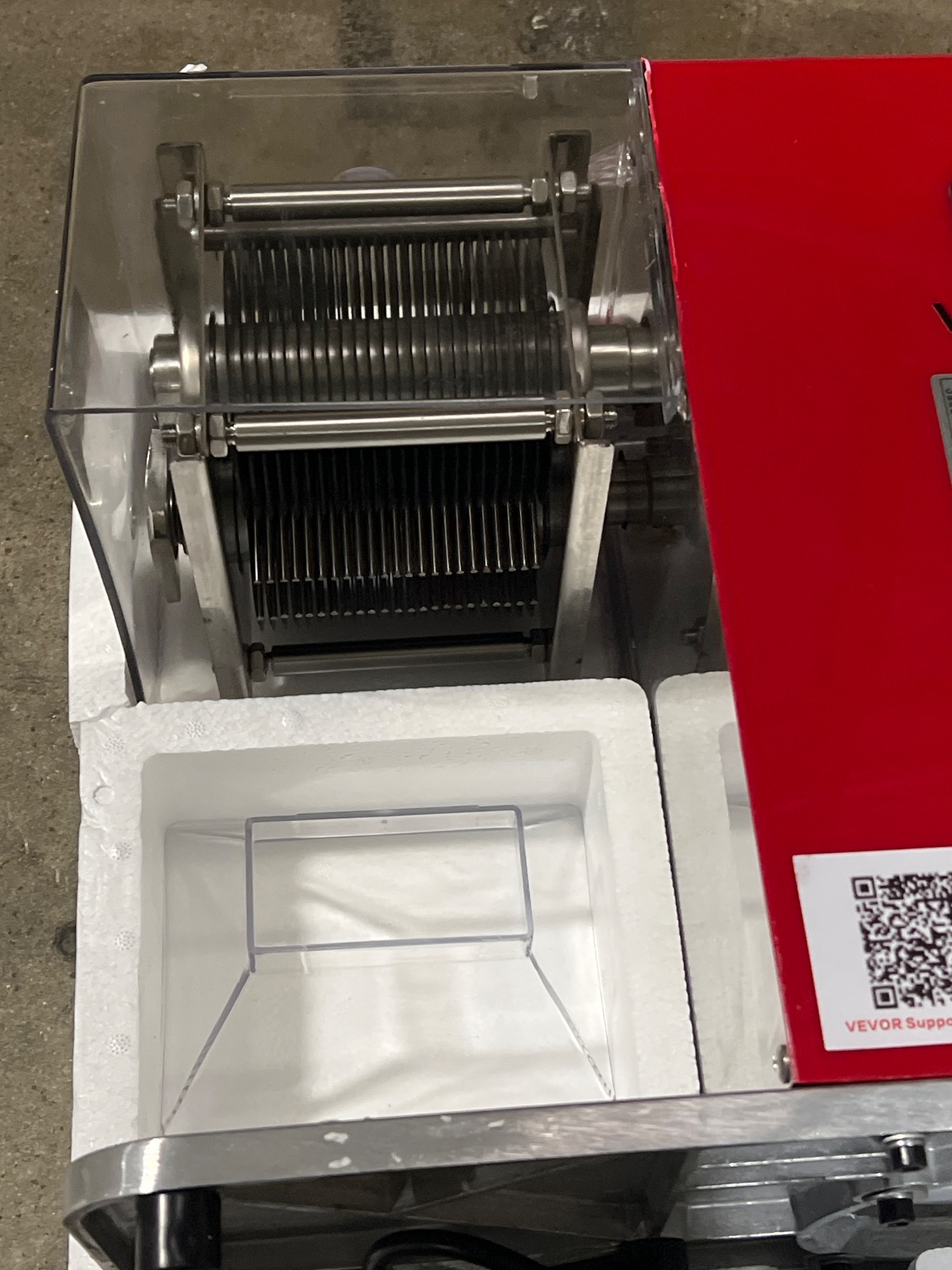 VEVOR Commercial Meat Cutter Machine 850W Electric Slicer Stainless Steel Blades detail photo 9