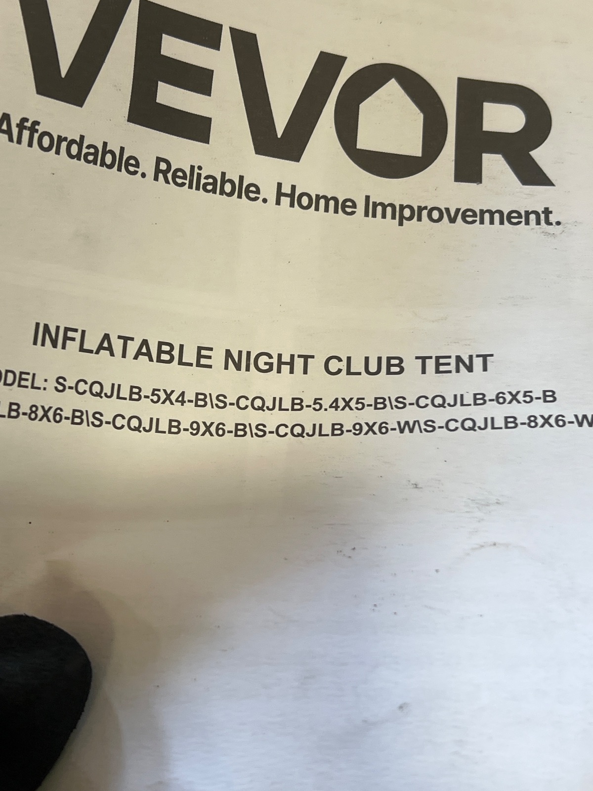 VEVOR Inflatable Night Club Tent Black Blow Up Party Pavilion with Manual, Arlington TX liquidation listing — view 1