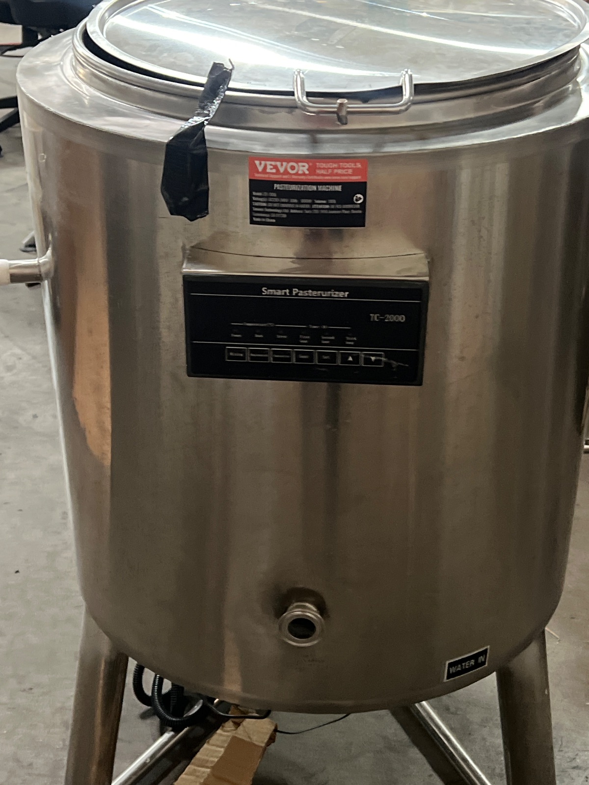 VEVOR 100L Pasteurization Machine 6000W Stainless Steel Milk Pasteurizer detail photo 11