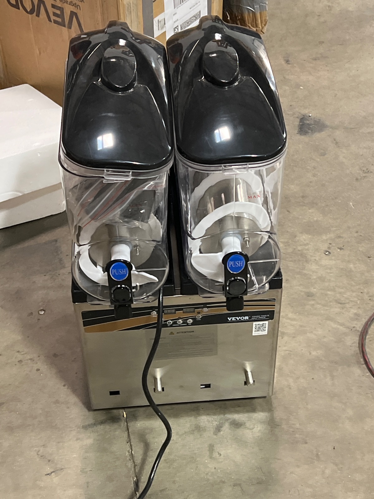 VEVOR Commercial Slushy Machine Dual 15L Tanks Frozen Drink Maker detail photo 5
