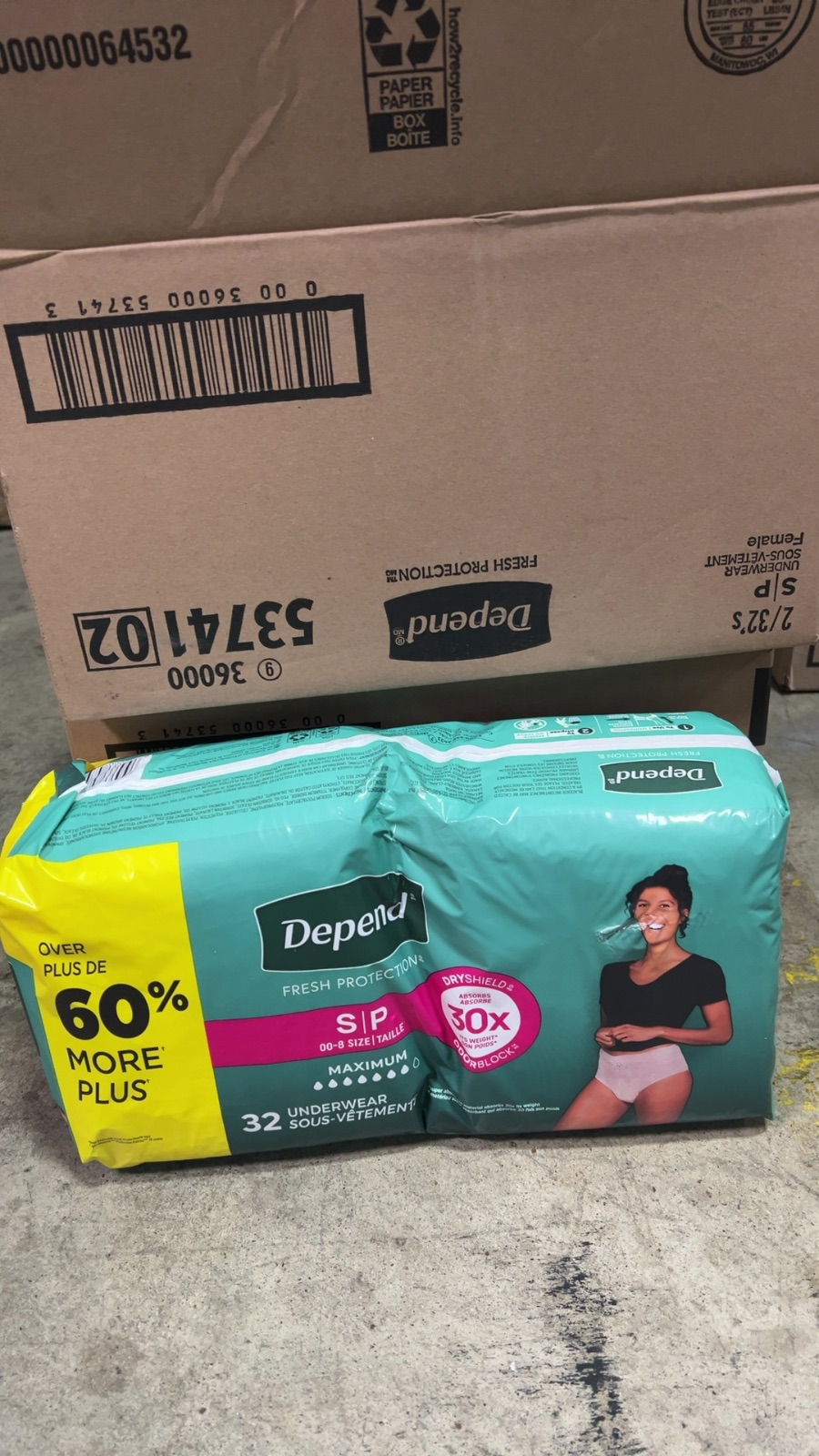 Depend Fresh Protection Incontinence Underwear For Women Small 32 Count detail photo 2
