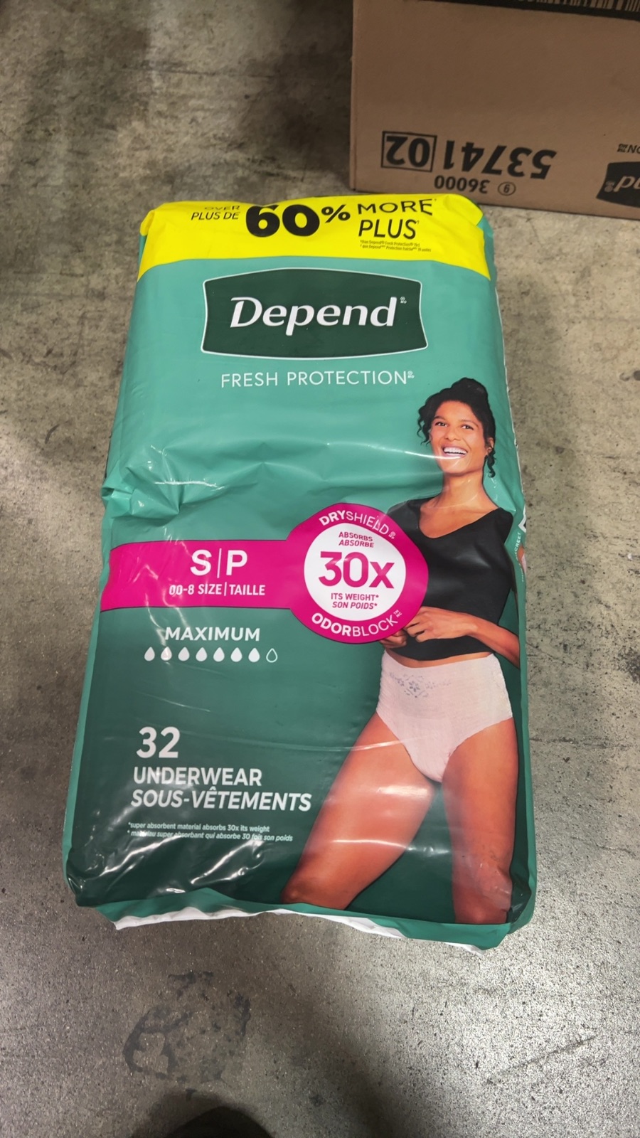Depend Fresh Protection Incontinence Underwear For Women Small 32 Count detail photo 3