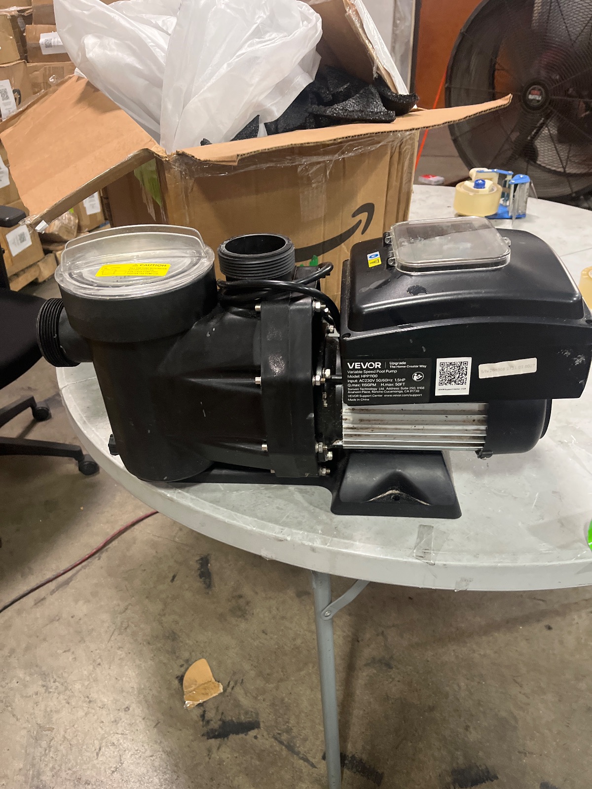 VEVOR 1.5 HP Variable Speed Pool Pump 115GPM Model HPP1100 detail photo 5