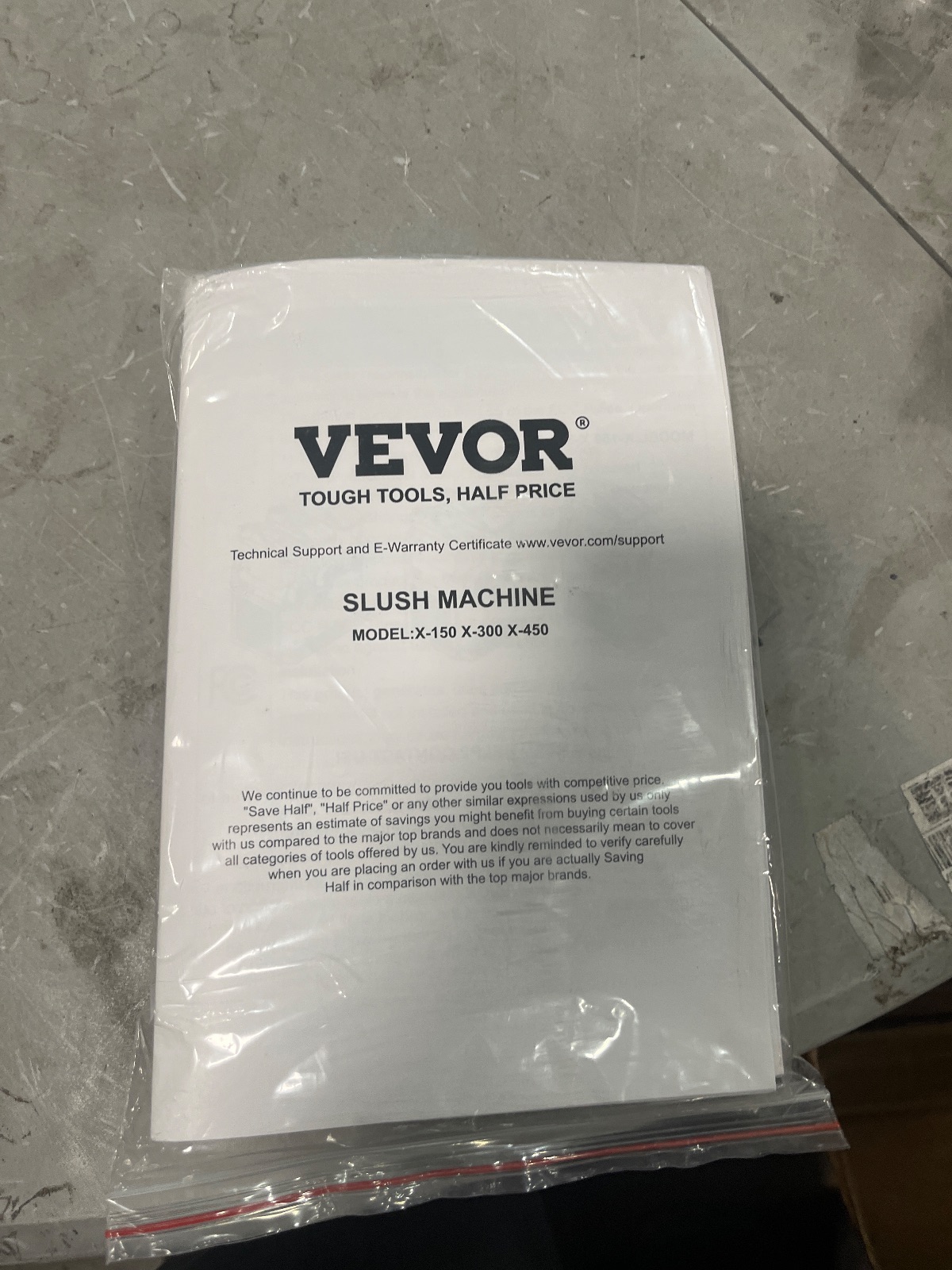 VEVOR Double Tank Commercial Slushy Machine 30L Frozen Drink Maker Model X-300 detail photo 3