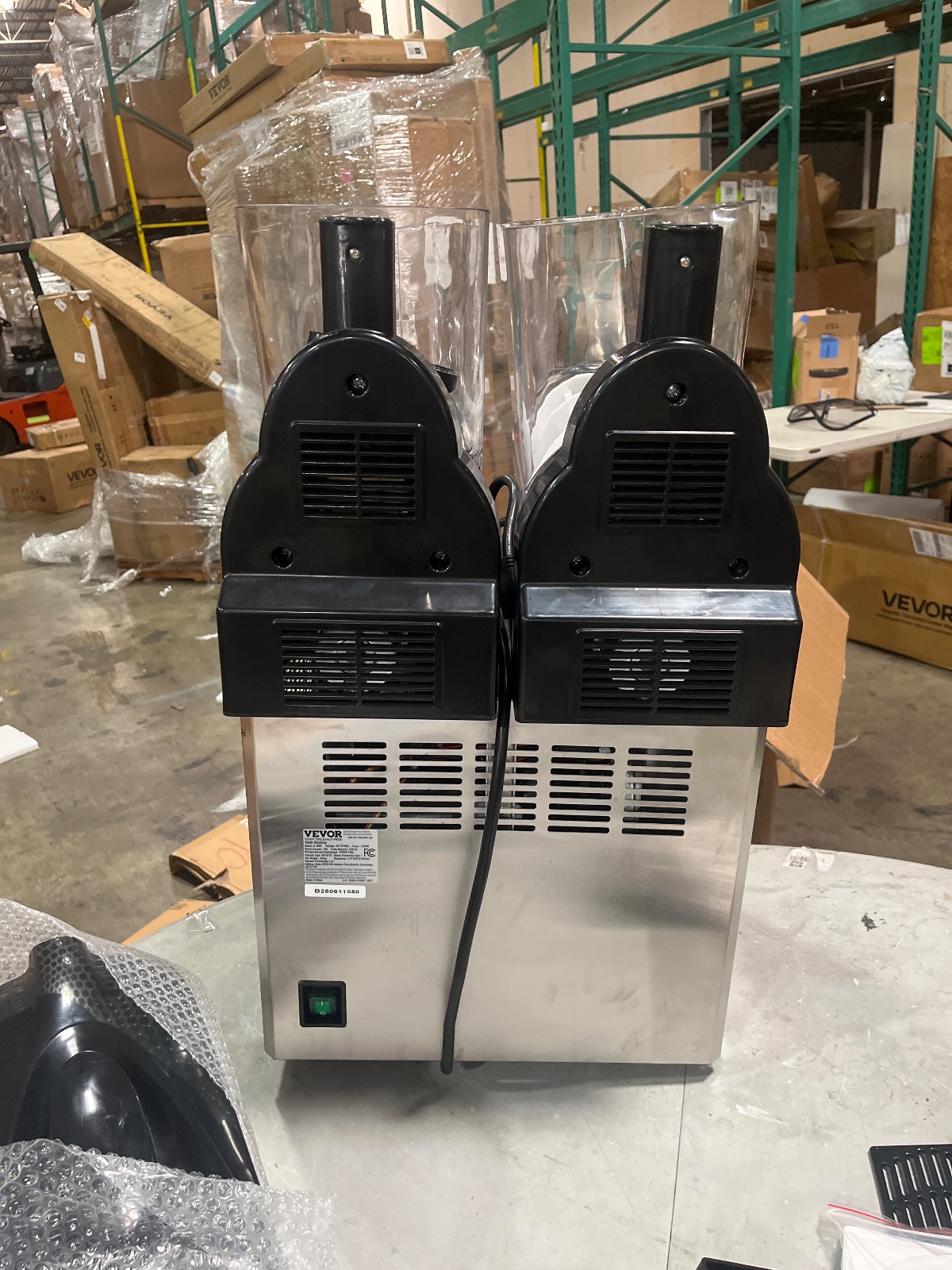 VEVOR Double Tank Commercial Slushy Machine 30L Frozen Drink Maker Model X-300 detail photo 10