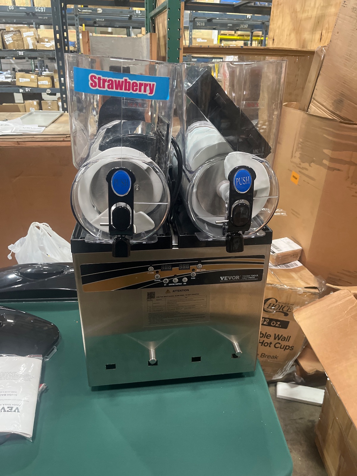 VEVOR 30L Commercial Slushy Machine Double Bowl Frozen Drink Maker Model X-300 detail photo 7