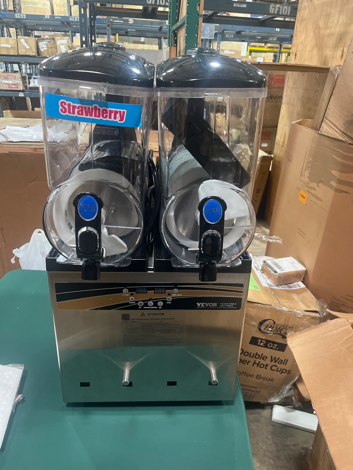 VEVOR 30L Commercial Slushy Machine Double Bowl Frozen Drink Maker Model X-300 detail photo 8