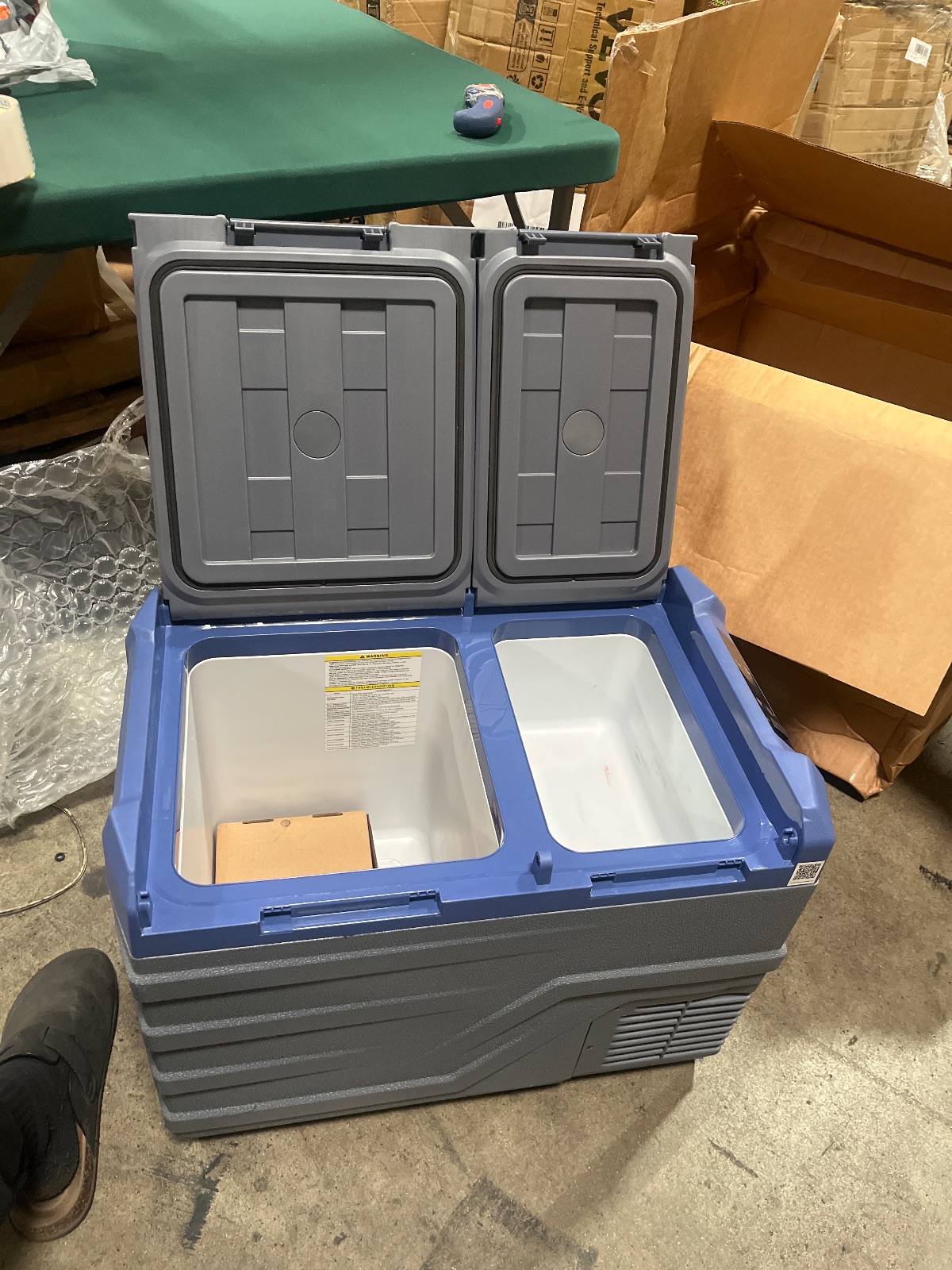 VEVOR 12 Volt Car Refrigerator 47.5Qt Portable Dual Zone Freezer NLD45 detail photo 4