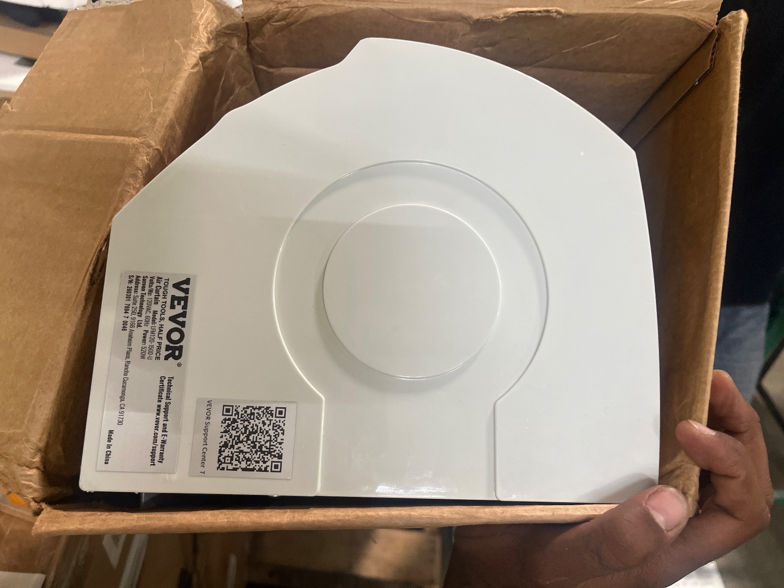 VEVOR 60-Inch Commercial Indoor Air Curtain LFM120-1500-U White, Arlington TX liquidation listing — view 1