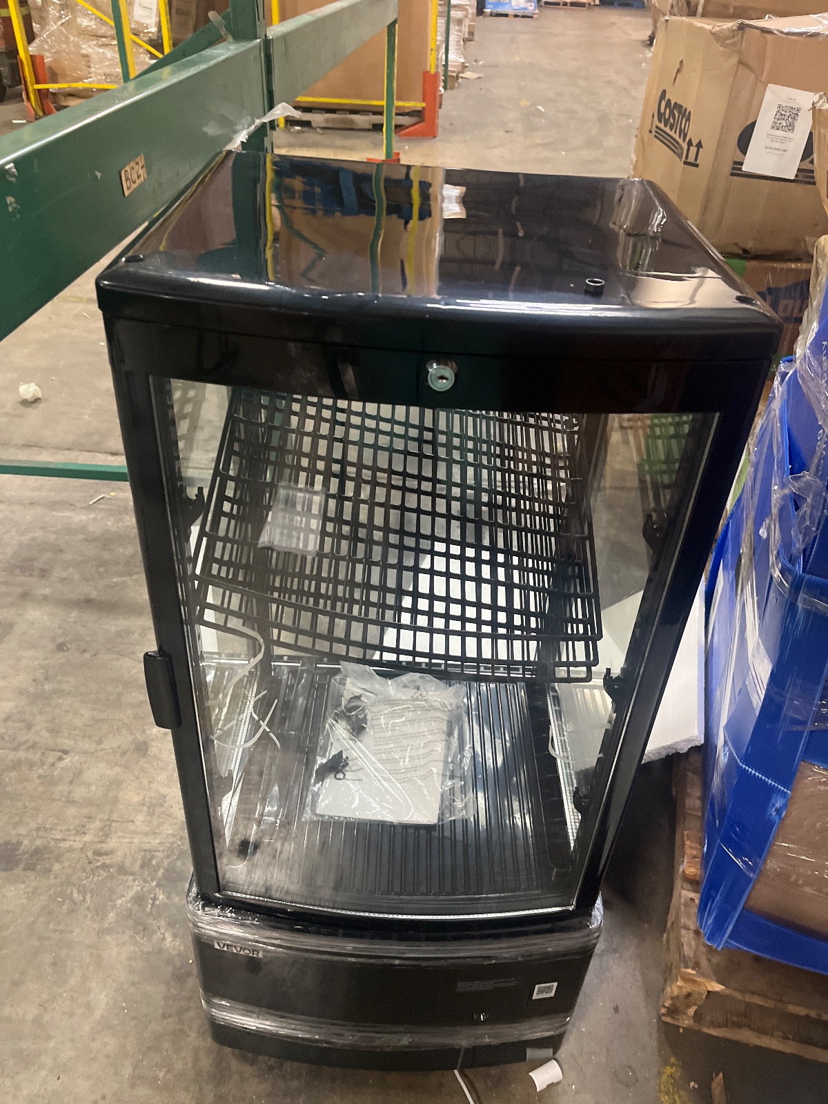 VEVOR 78L Countertop Refrigerated Display Case 2.8 Cu.Ft 4-Side Glass Merchandiser, Arlington TX liquidation listing — view 1