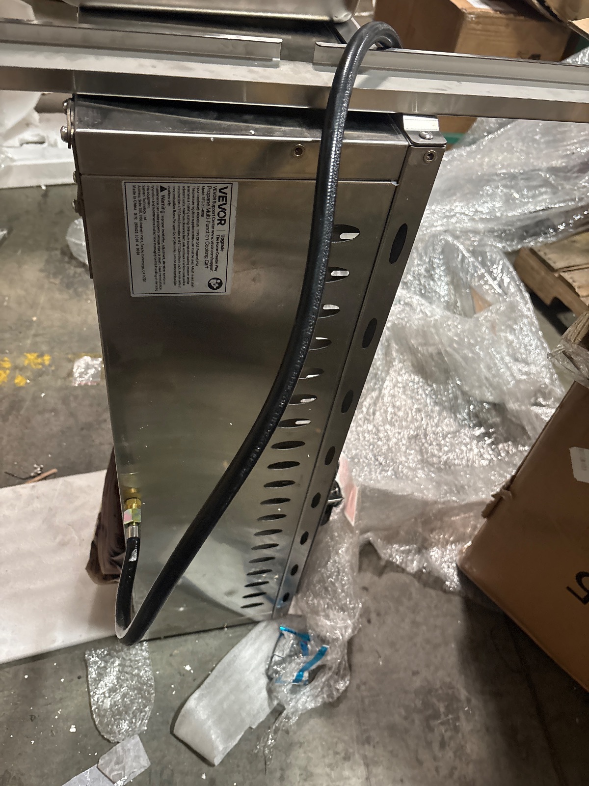 VEVOR Commercial LPG Gas Deep Fryer Countertop Stainless Steel Single Tank Baskets detail photo 10