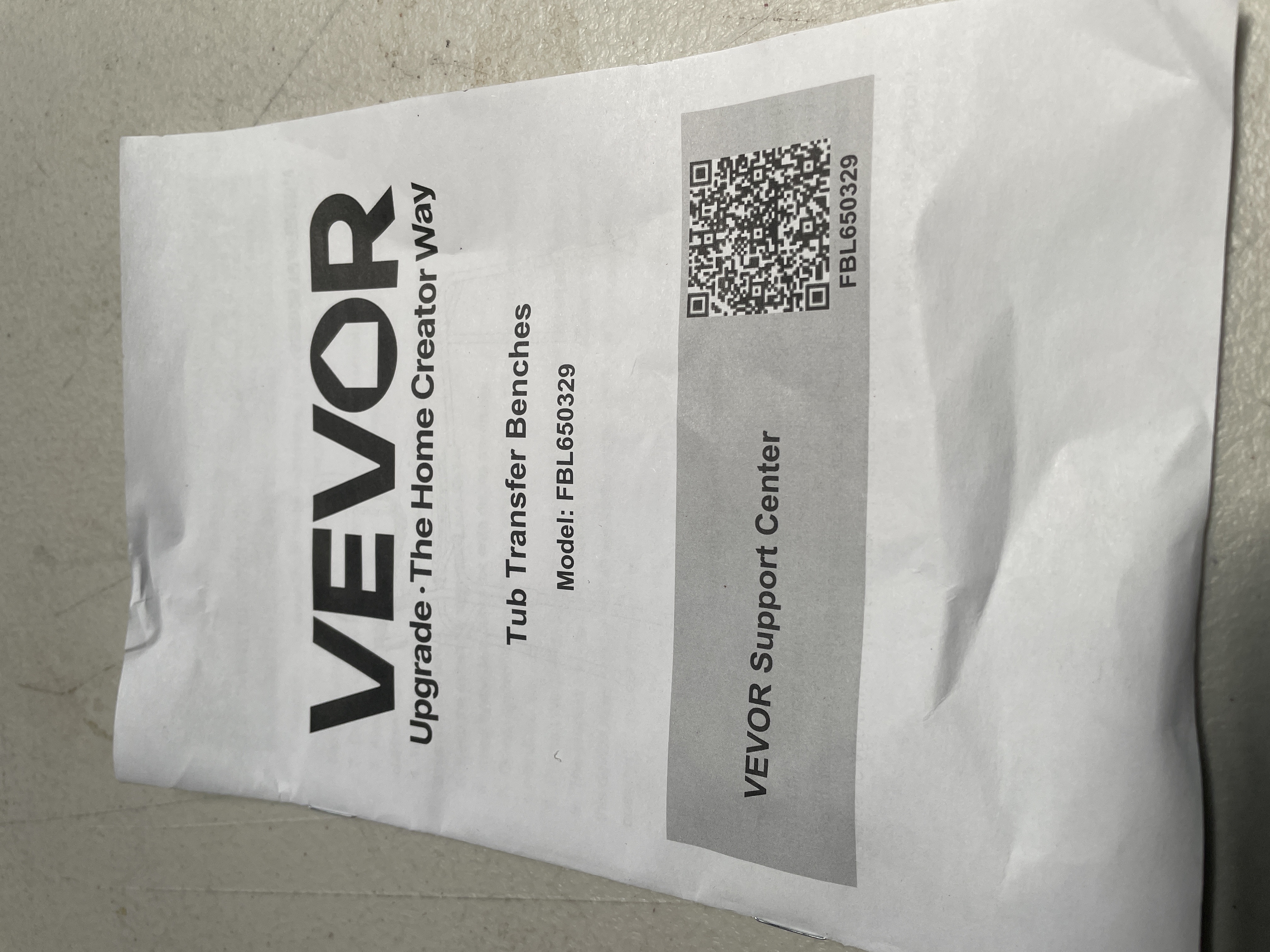 VEVOR Sliding Tub Transfer Bench with 360 Degree Swivel Seat auction lot in Arlington TX