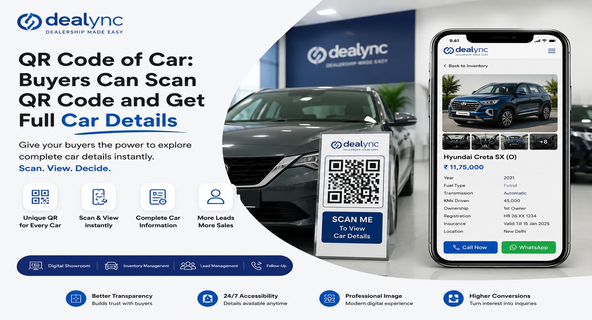 QR Code for Cars: Let Buyers Scan and Instantly View Complete Car Details