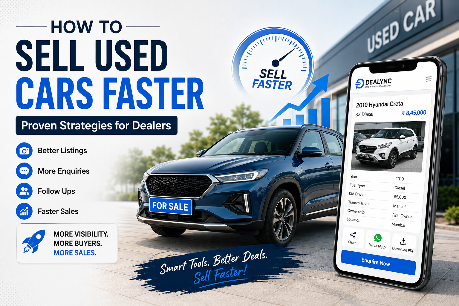 How to Sell Used Cars Faster: A Complete Guide for Used Car Dealers