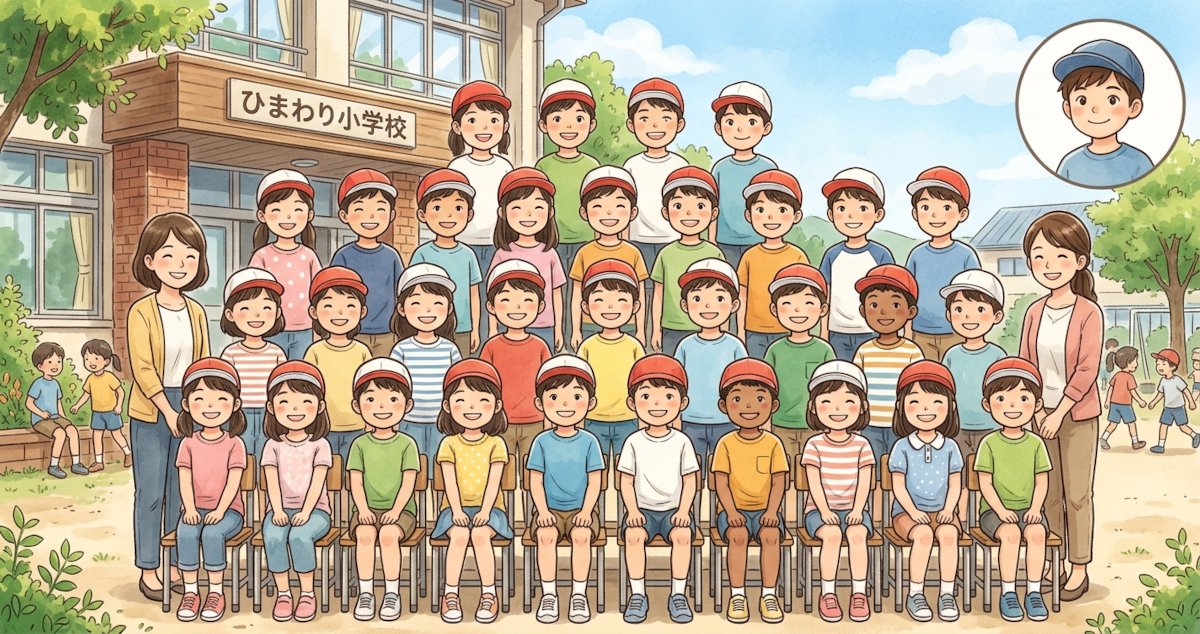 Elementary school group photos, abolish or not?
